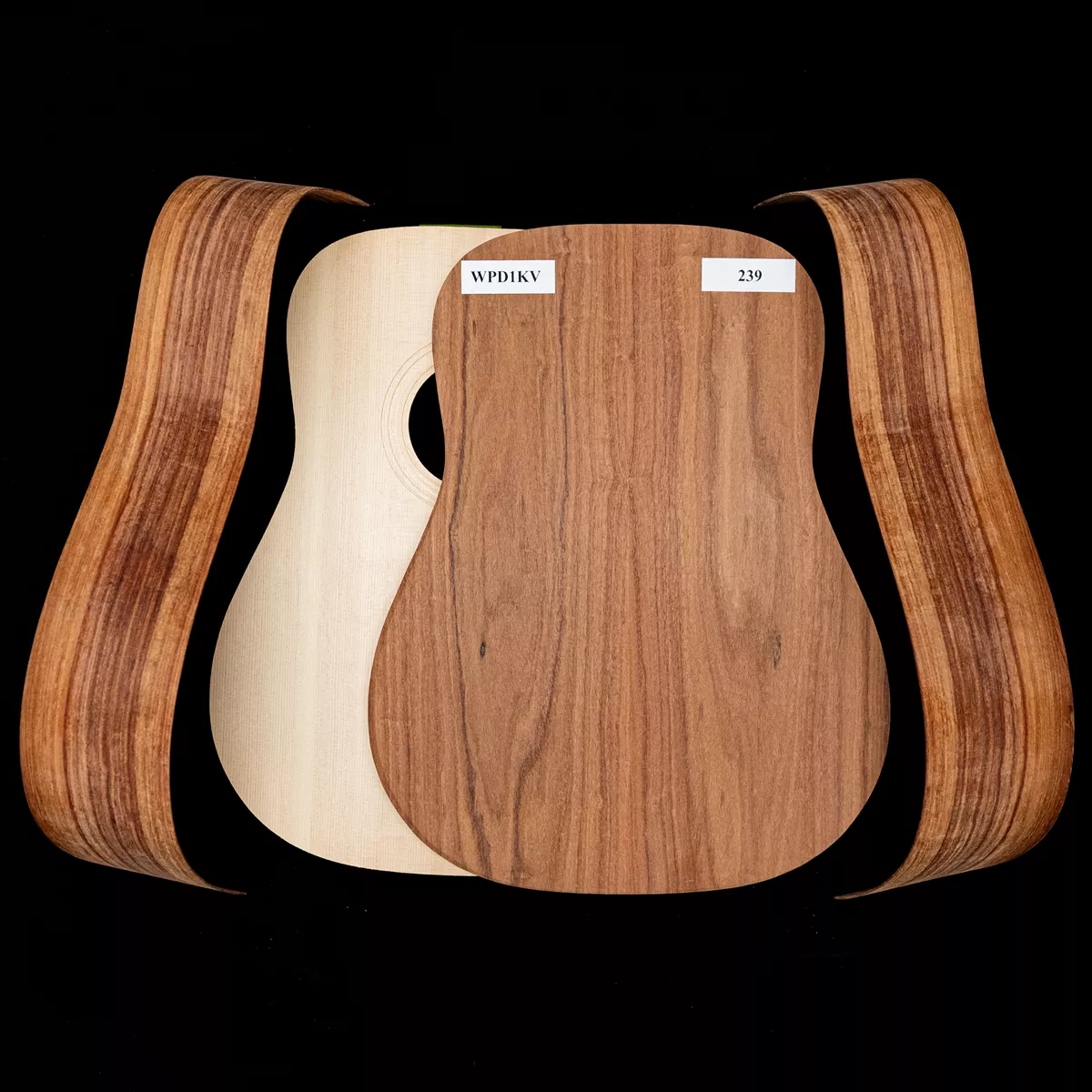 Kit Dreadnought de Granadillo WoodStax con mástil atornillado - 239 Kit Dreadnought de Granadillo WoodStax con mástil atornillado - 239