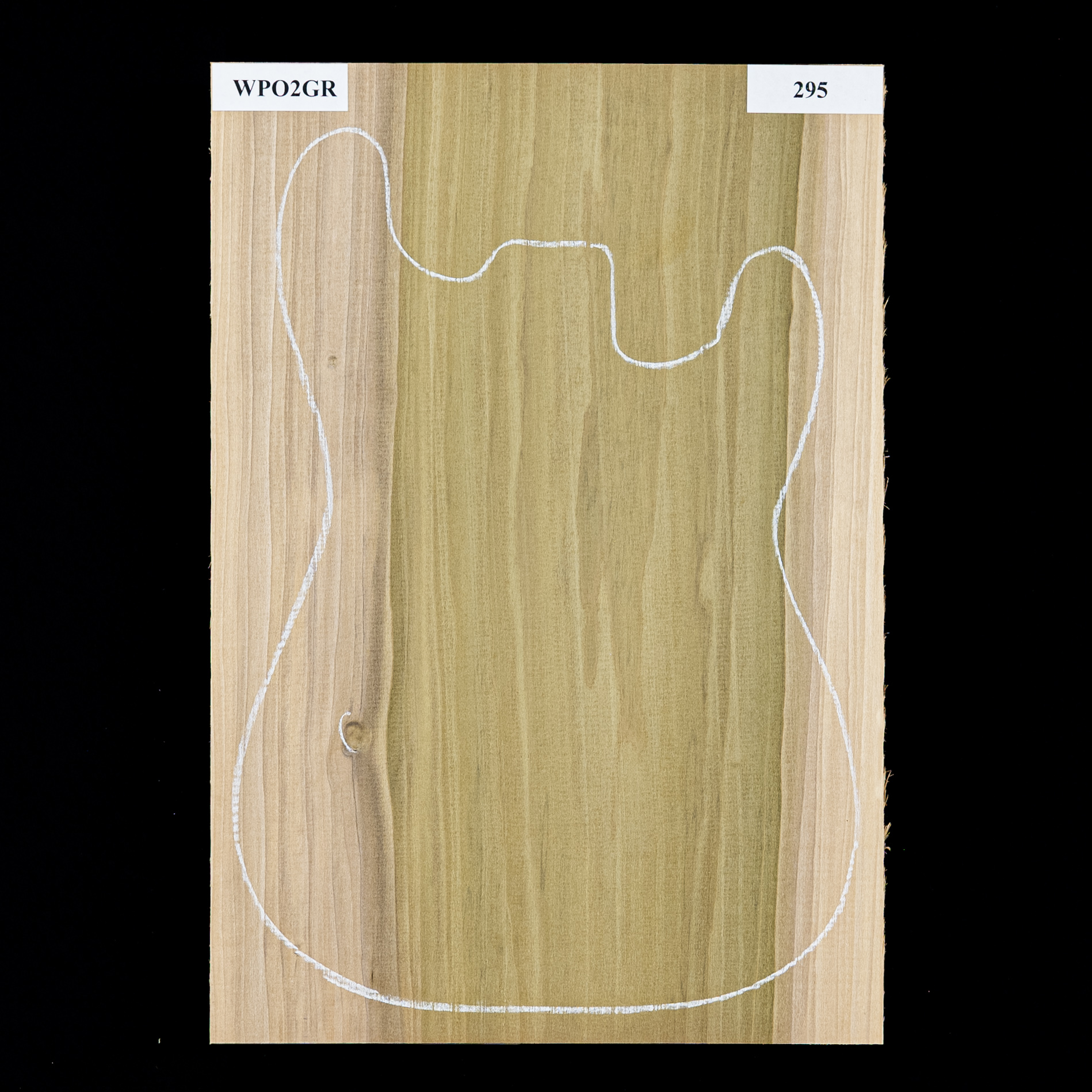 Cuerpo en bruto de álamo, 1 pieza (11 lb) - 295 Cuerpo en bruto de álamo, 1 pieza (11 lb) - 295