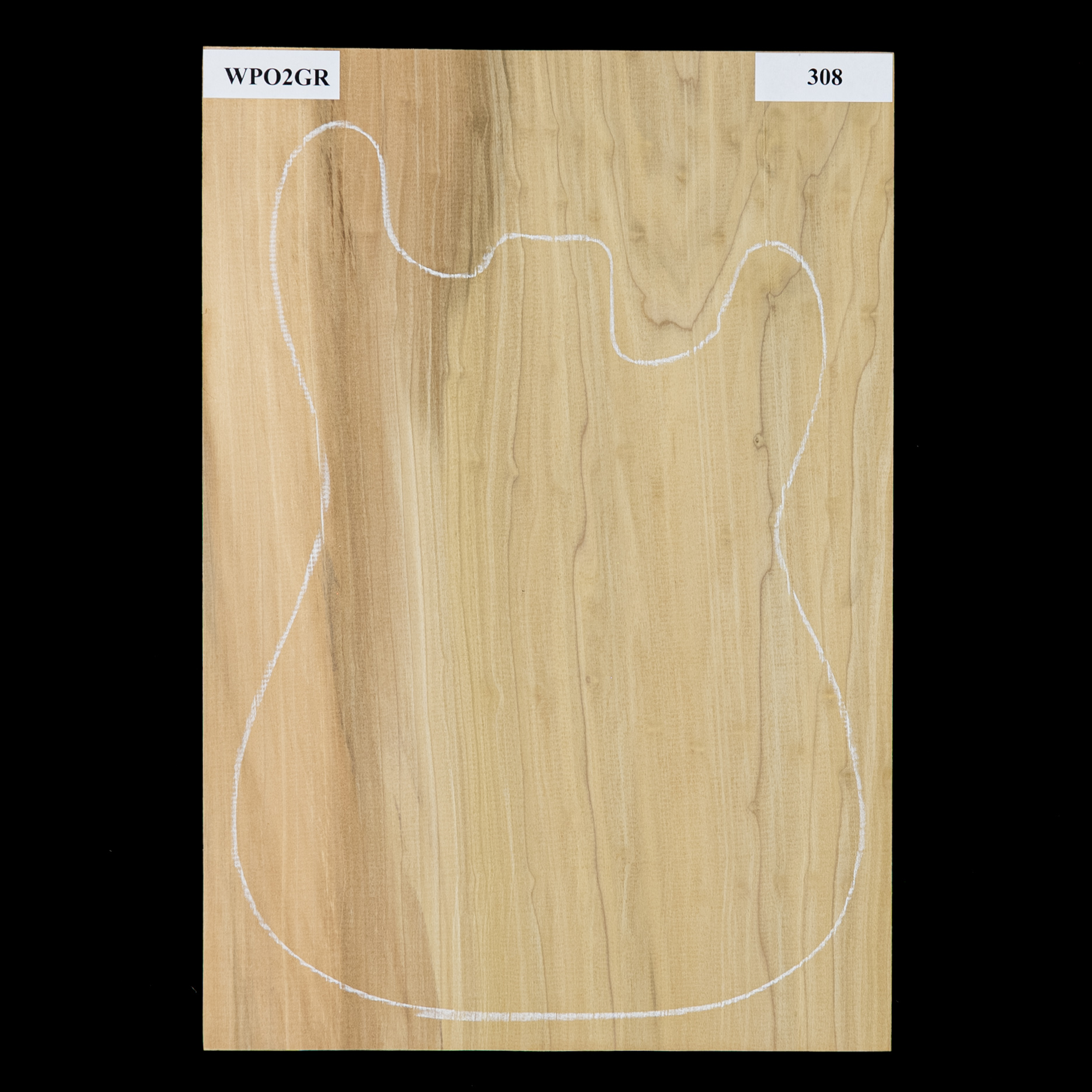 Cuerpo en bruto de álamo, 1 pieza (10,2 lb) - 308 Cuerpo en bruto de álamo, 1 pieza (10,2 lb) - 308