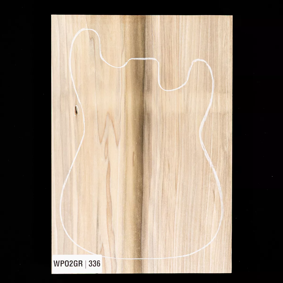 Cuerpo en bruto de álamo, 1 pieza (9,4 lb) - 336 Cuerpo en bruto de álamo, 1 pieza (9,4 lb) - 336