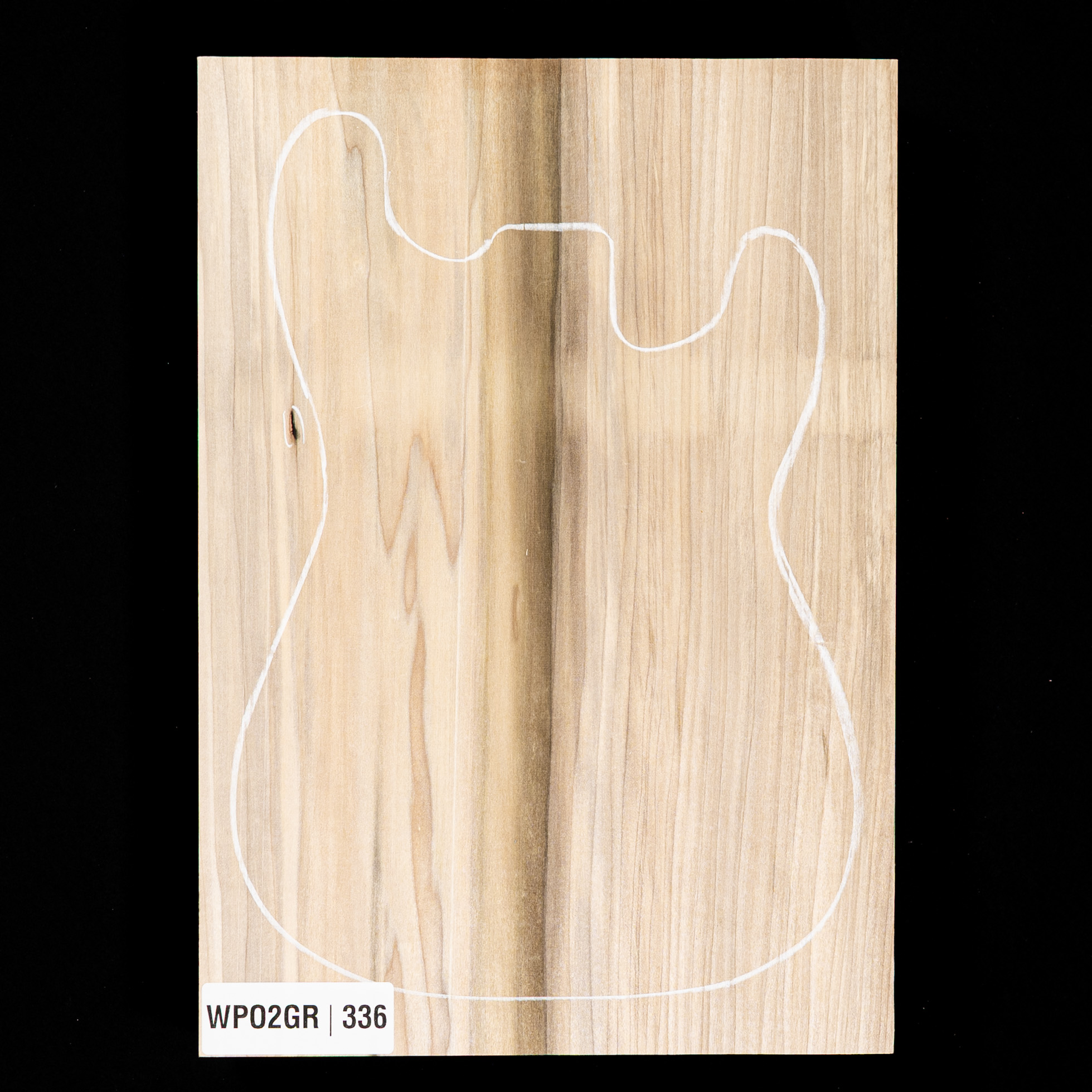 Cuerpo en bruto de álamo, 1&nbsp;pieza (9,4&nbsp;lb) - 336