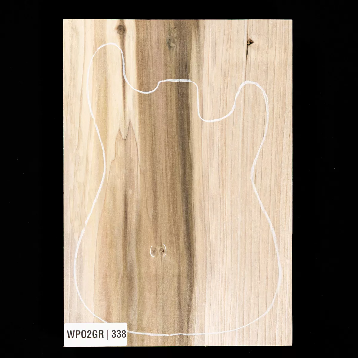 Cuerpo en bruto de álamo, 1 pieza (9,4 lb) - 338 Cuerpo en bruto de álamo, 1 pieza (9,4 lb) - 338