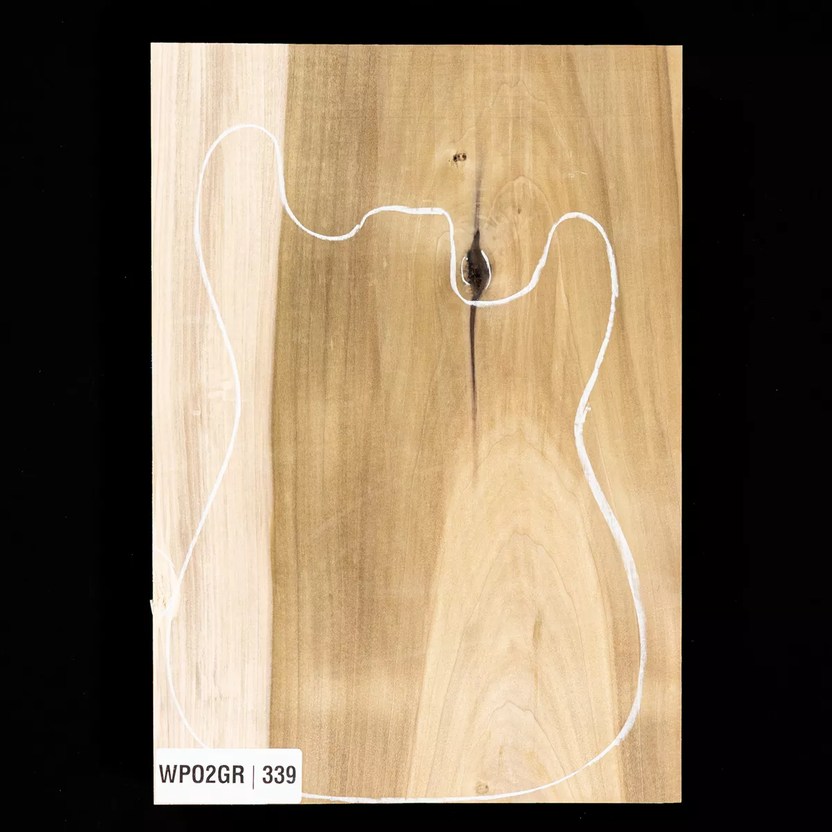 Cuerpo en bruto de álamo, 1 pieza (8,9 lb) - 339 Cuerpo en bruto de álamo, 1 pieza (8,9 lb) - 339