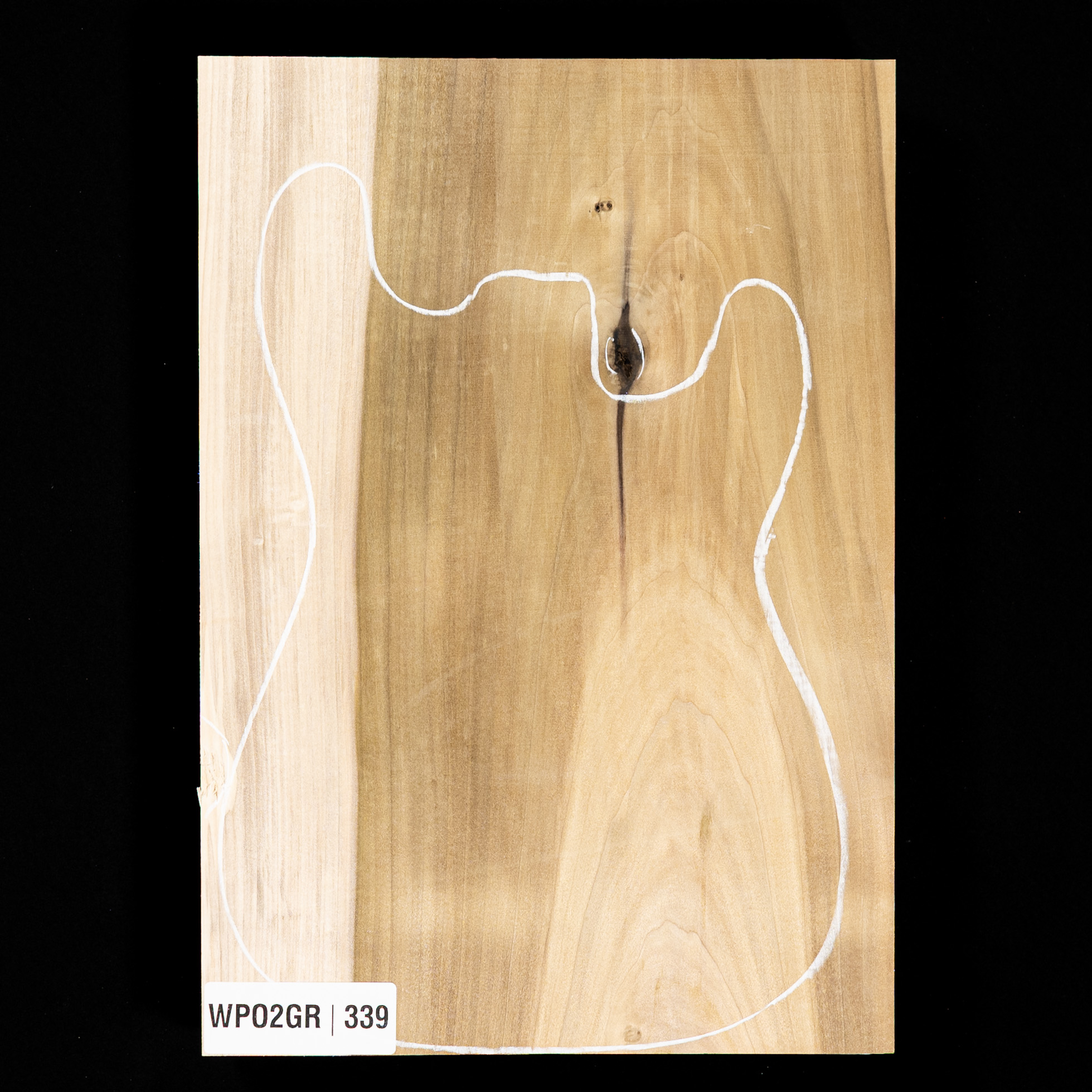 Cuerpo en bruto de álamo, 1 pieza (8,9 lb) - 339 Cuerpo en bruto de álamo, 1 pieza (8,9 lb) - 339