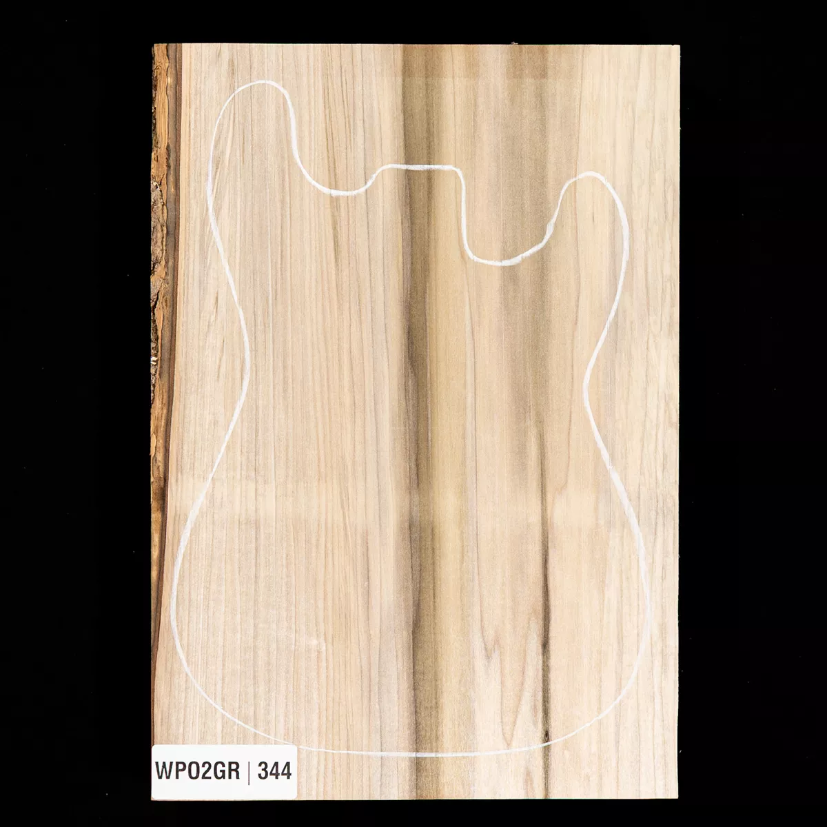 Cuerpo en bruto de álamo, 1 pieza (9,3 lb) - 344 Cuerpo en bruto de álamo, 1 pieza (9,3 lb) - 344