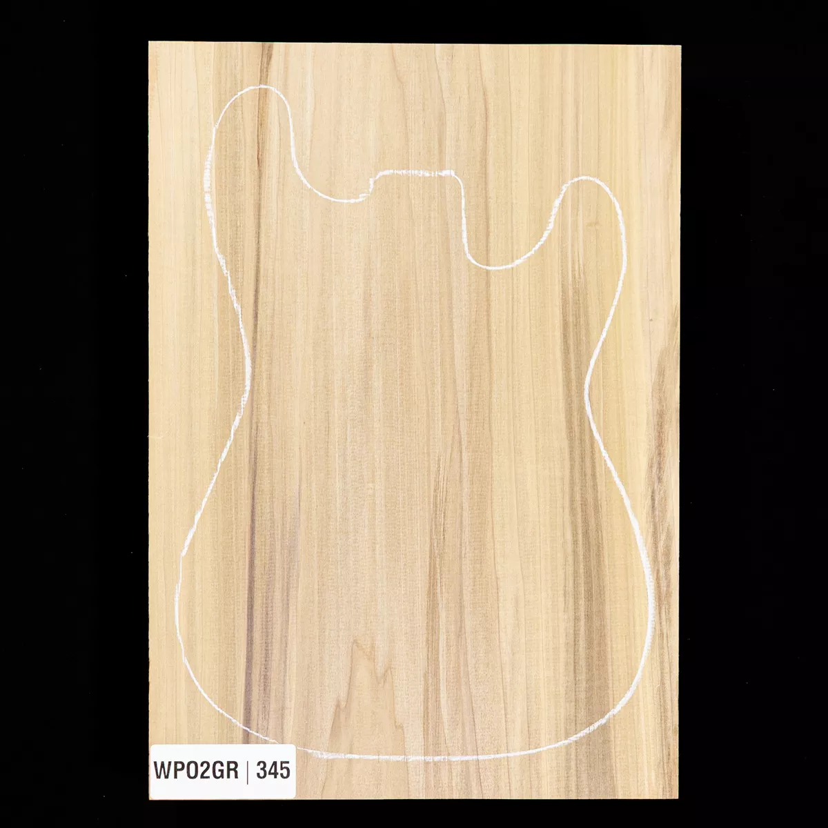 Cuerpo en bruto de álamo, 1 pieza (10,8 lb) - 345 Cuerpo en bruto de álamo, 1 pieza (10,8 lb) - 345