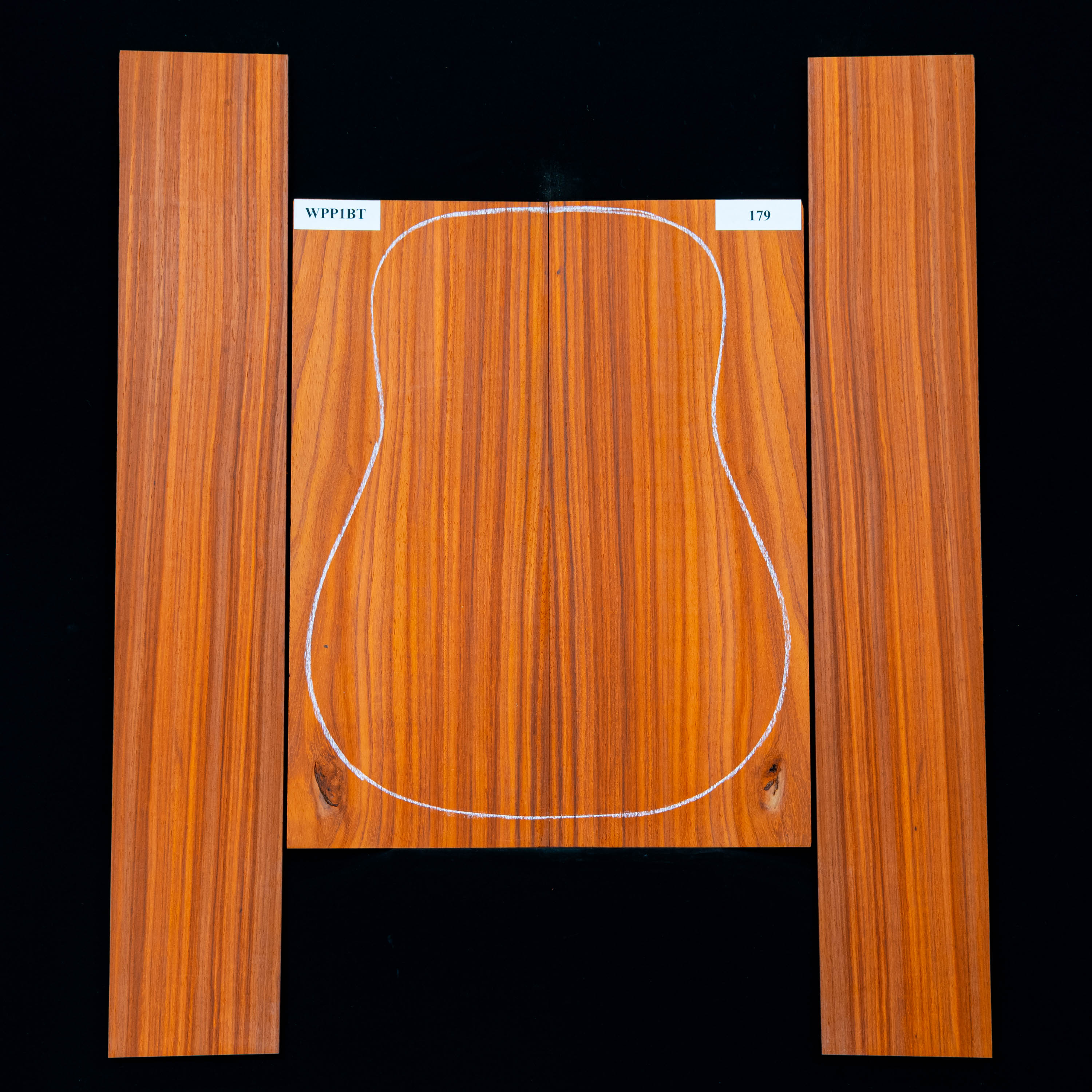 Set de Fondo y Aros de Padauk - 179 Set de Fondo y Aros de Padauk - 179