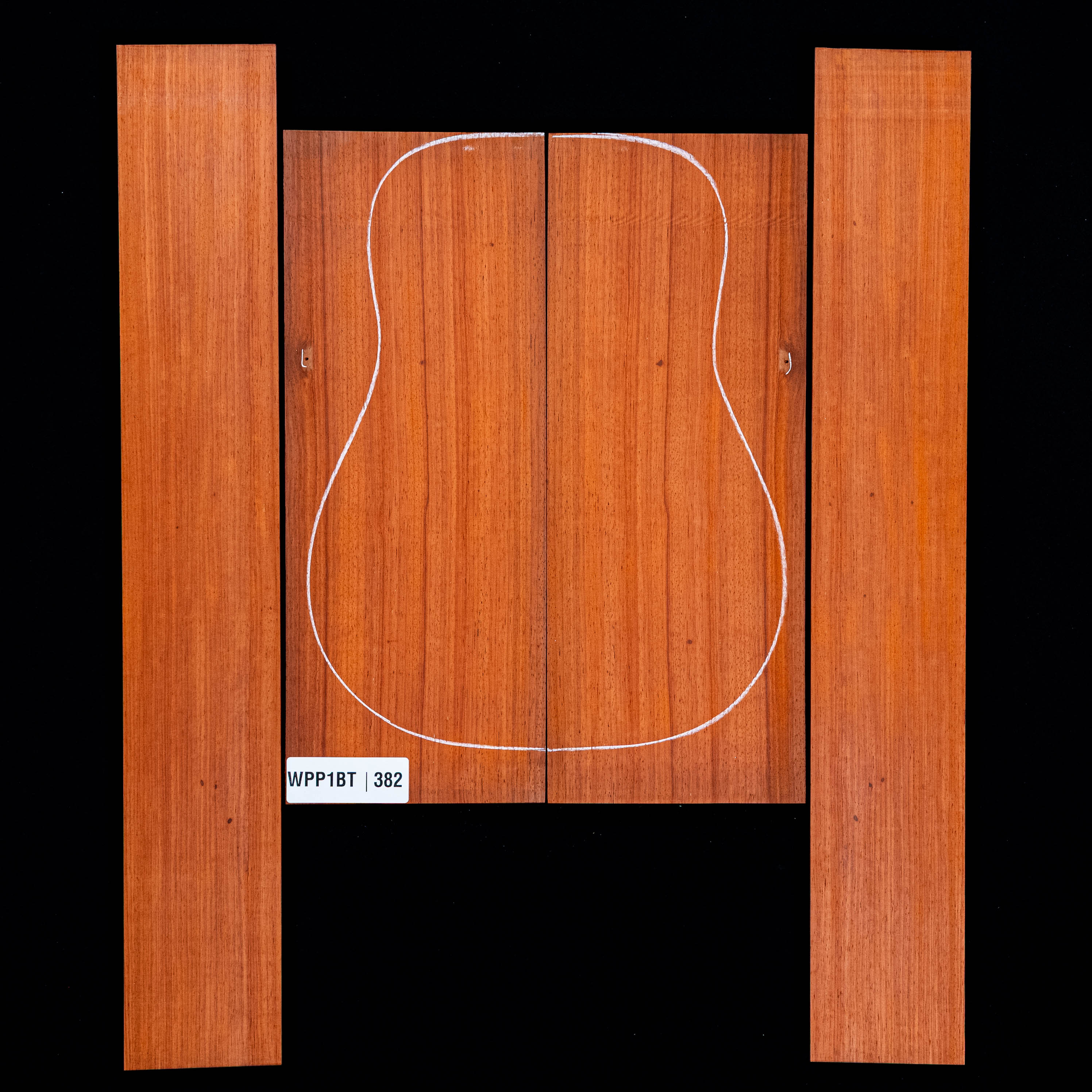 Set de Fondo y Aros de Padauk - 382