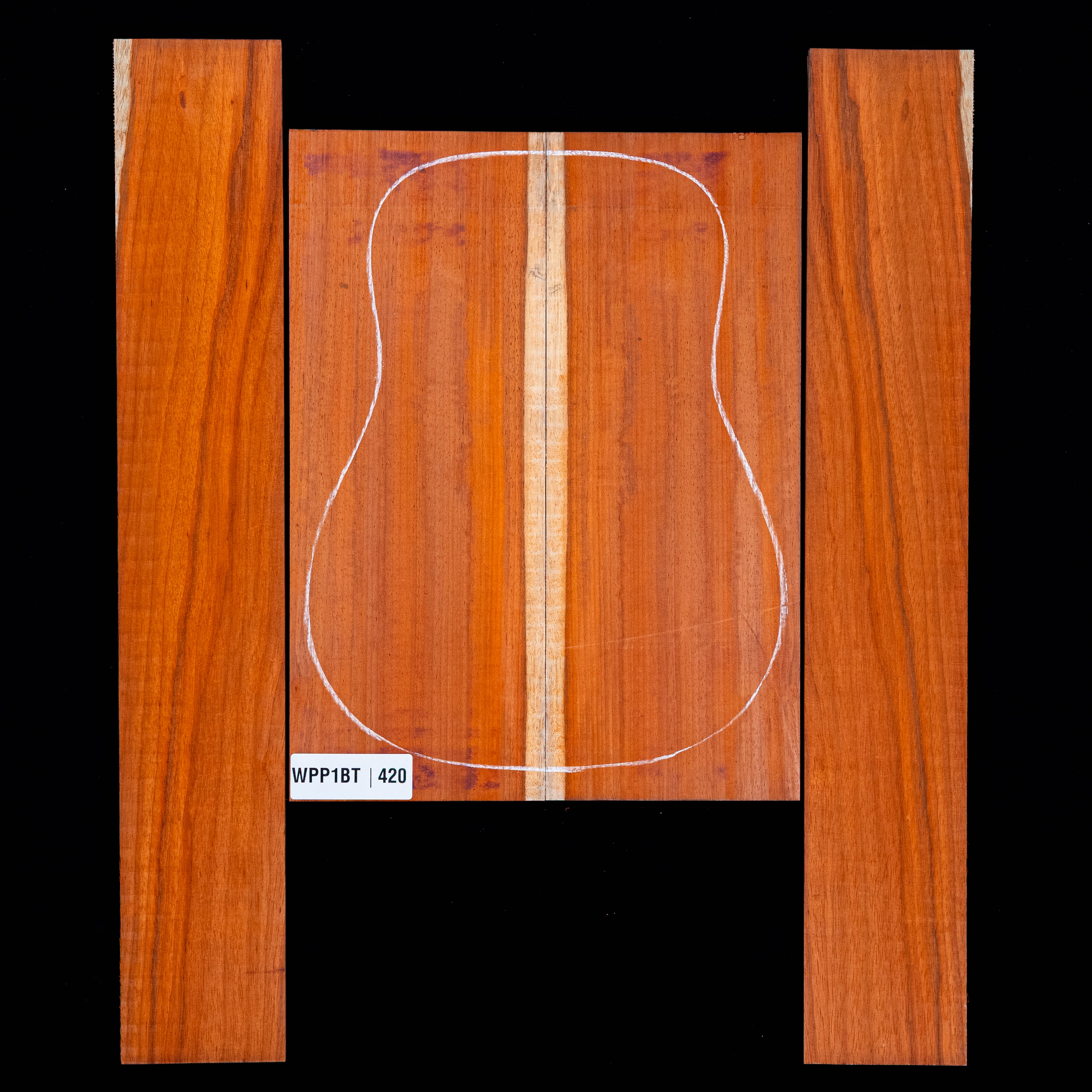 Set de Fondo y Aros de Padauk - 420