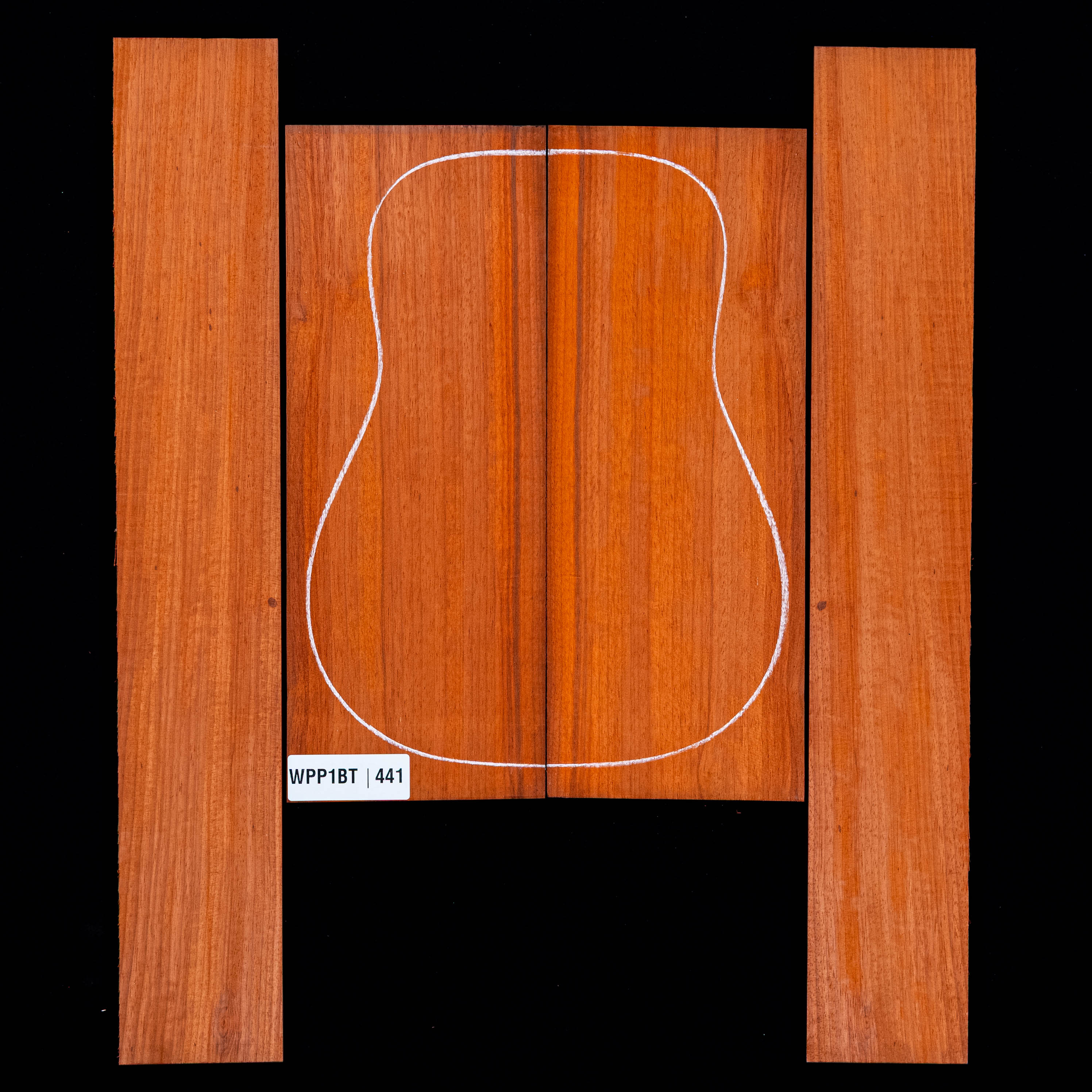 Set de Fondo y Aros de Padauk - 441