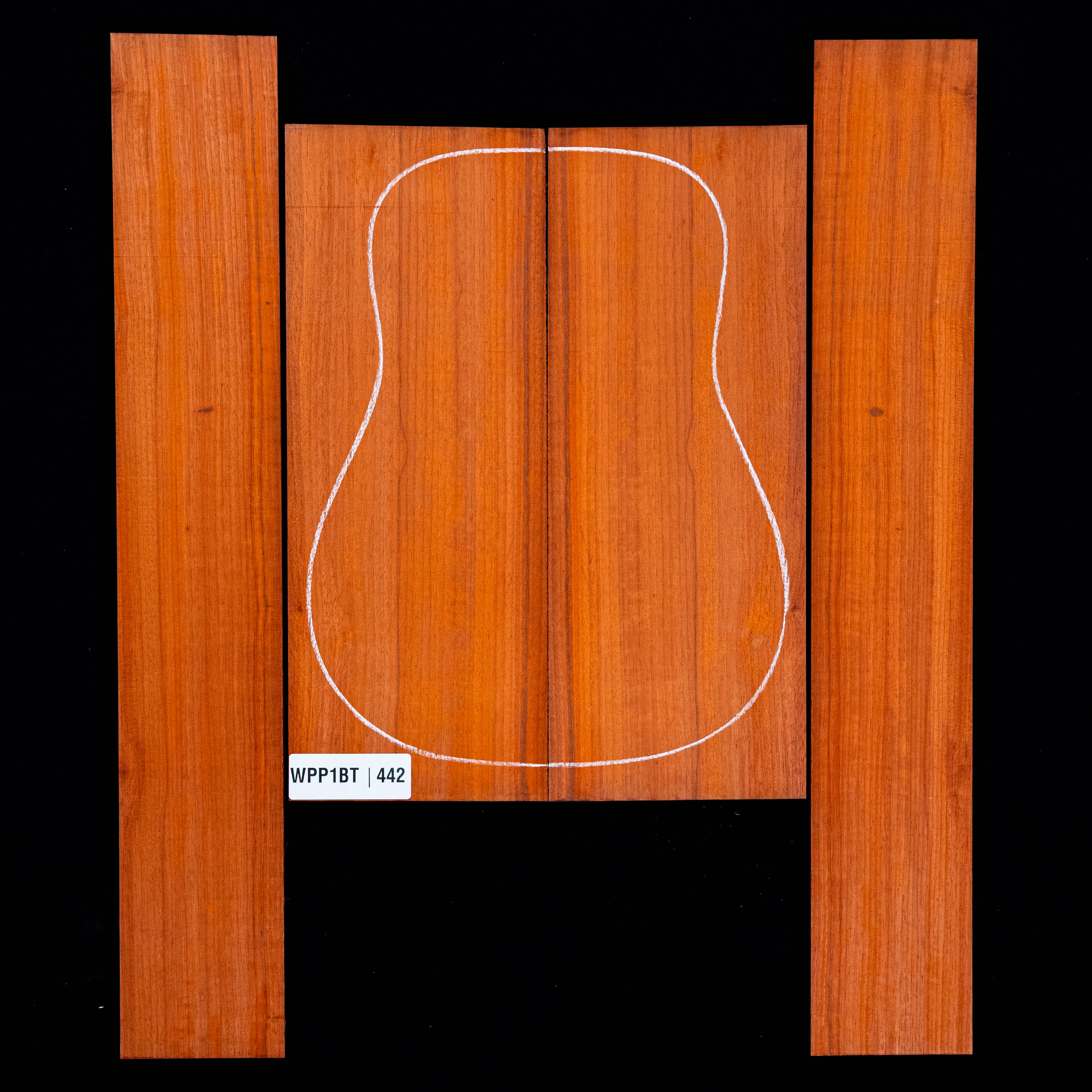 Set de Fondo y Aros de Padauk - 442