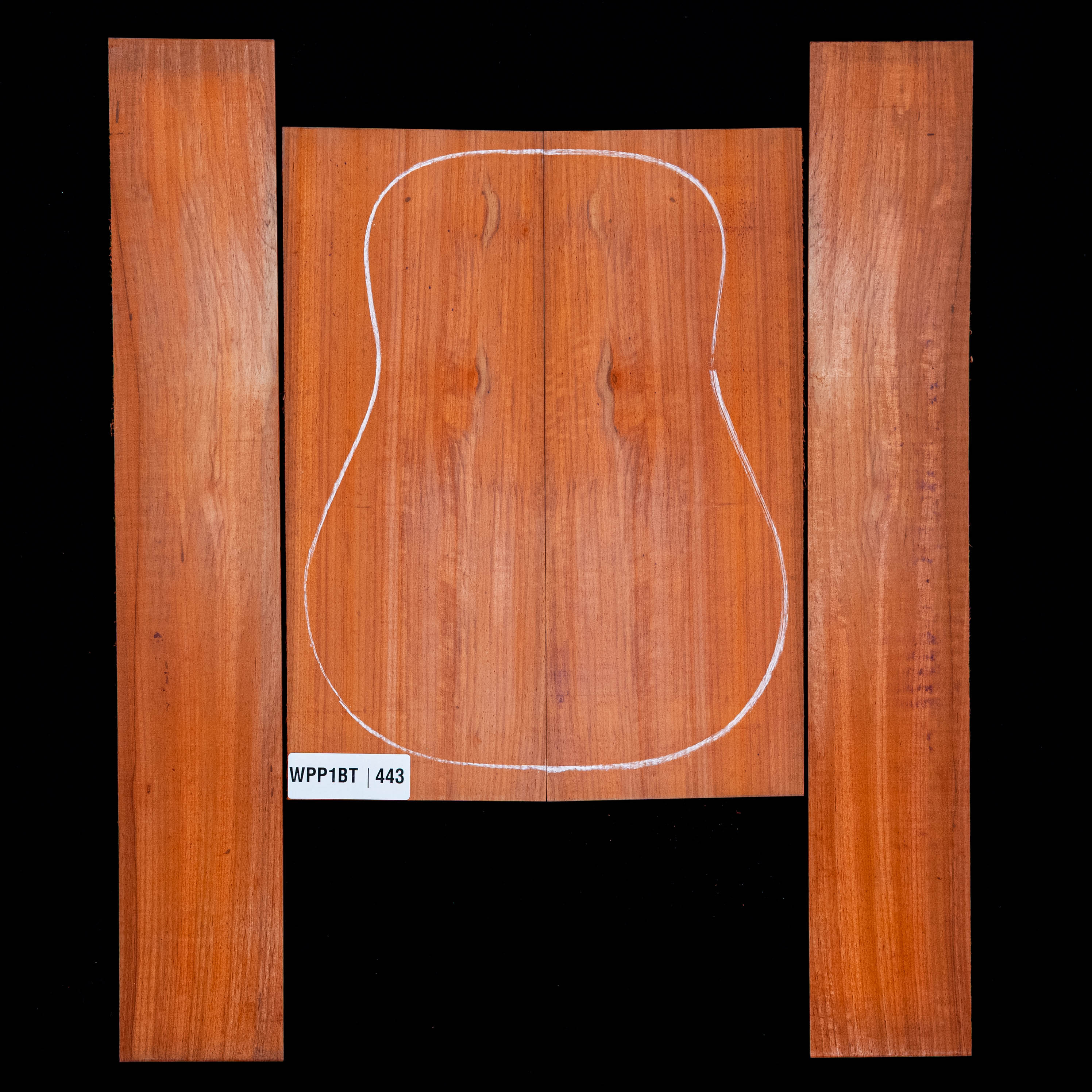 Set de Fondo y Aros de Padauk - 443