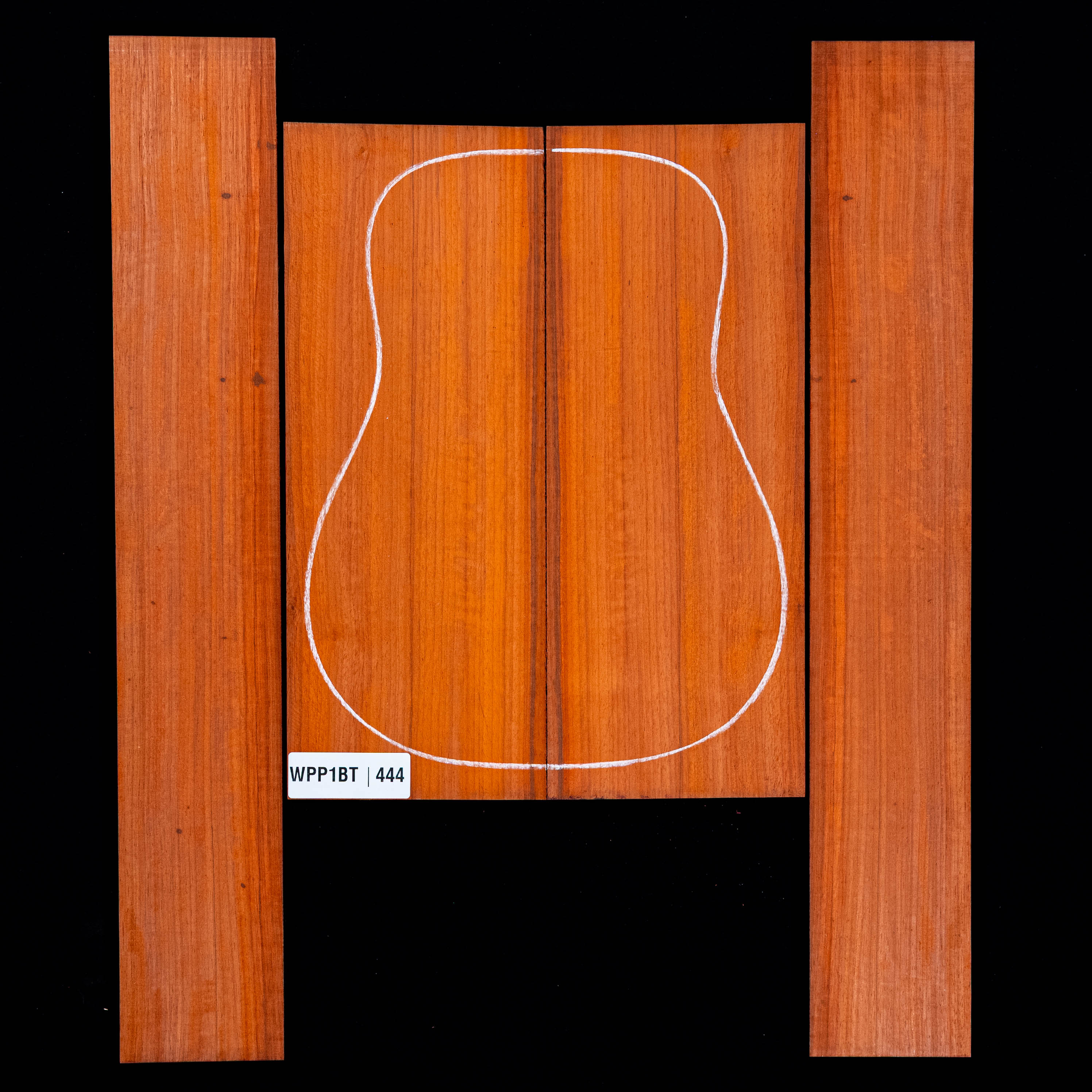 Set de Fondo y Aros de Padauk - 444
