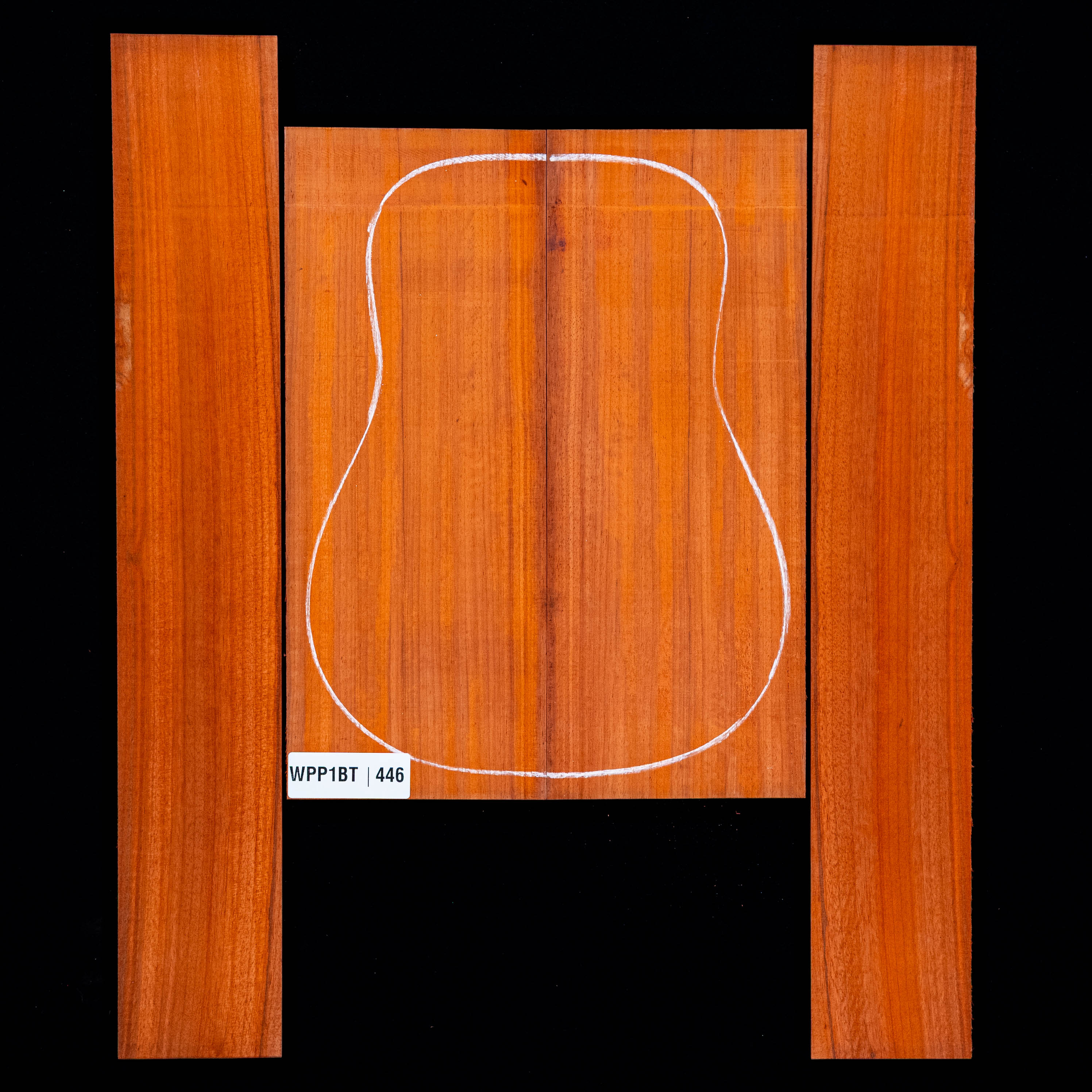 Set de Fondo y Aros de Padauk - 446