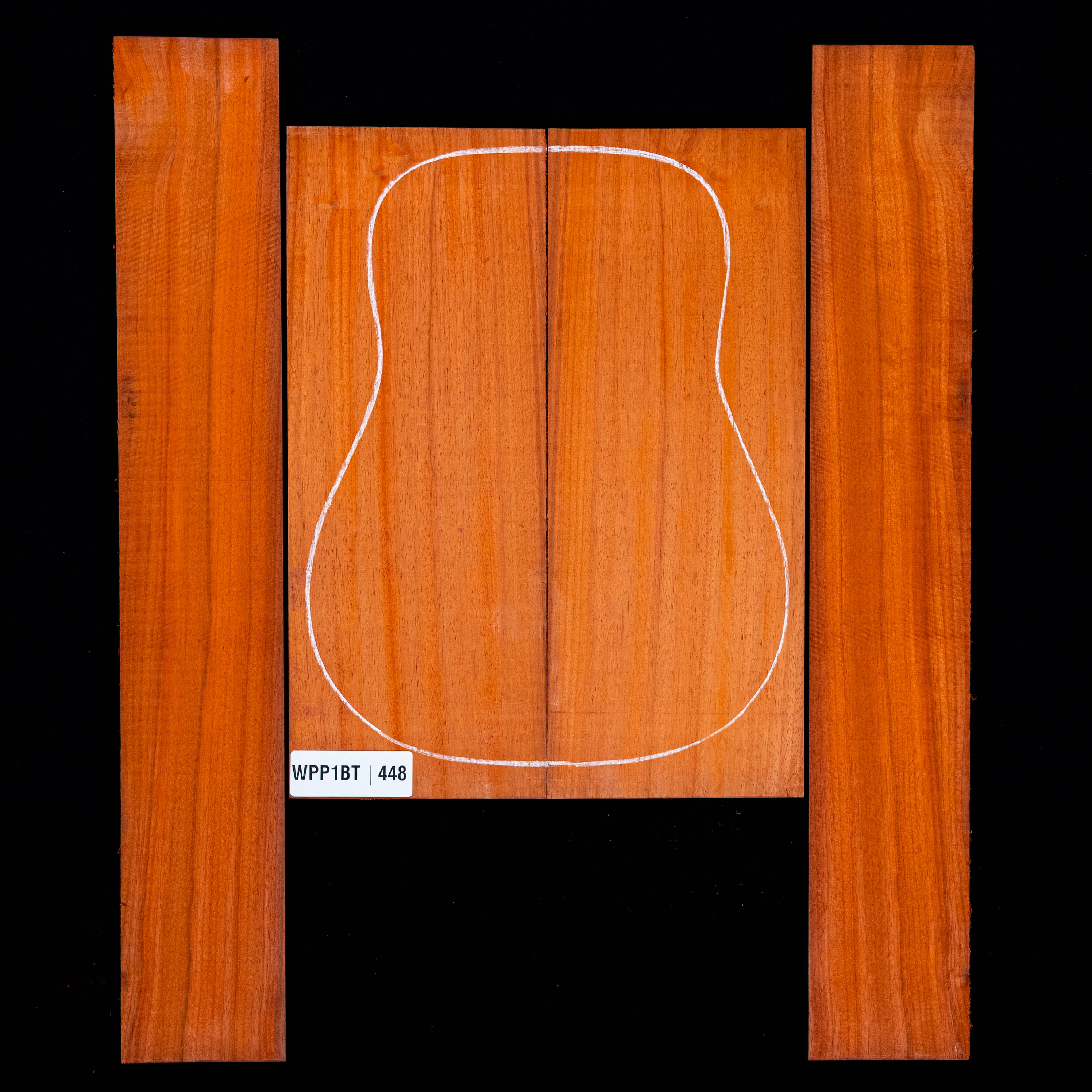 Set de Fondo y Aros de Padauk - 448