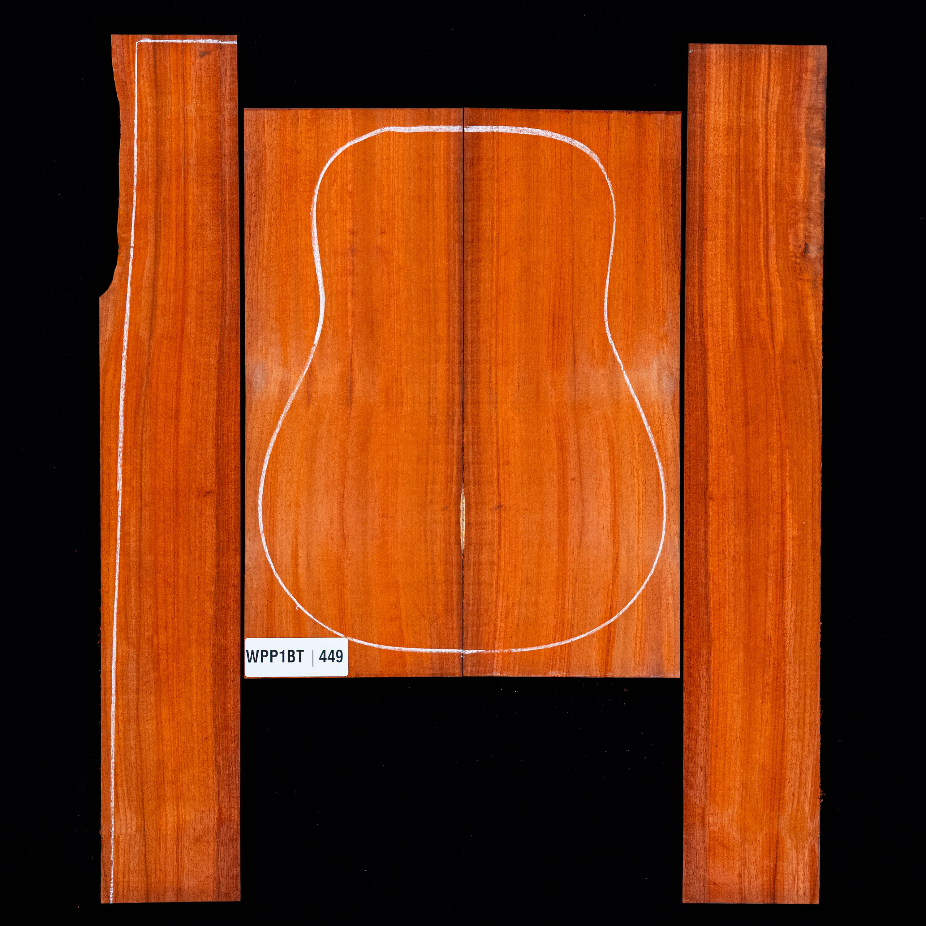 Set de Fondo y Aros de Padauk - 449