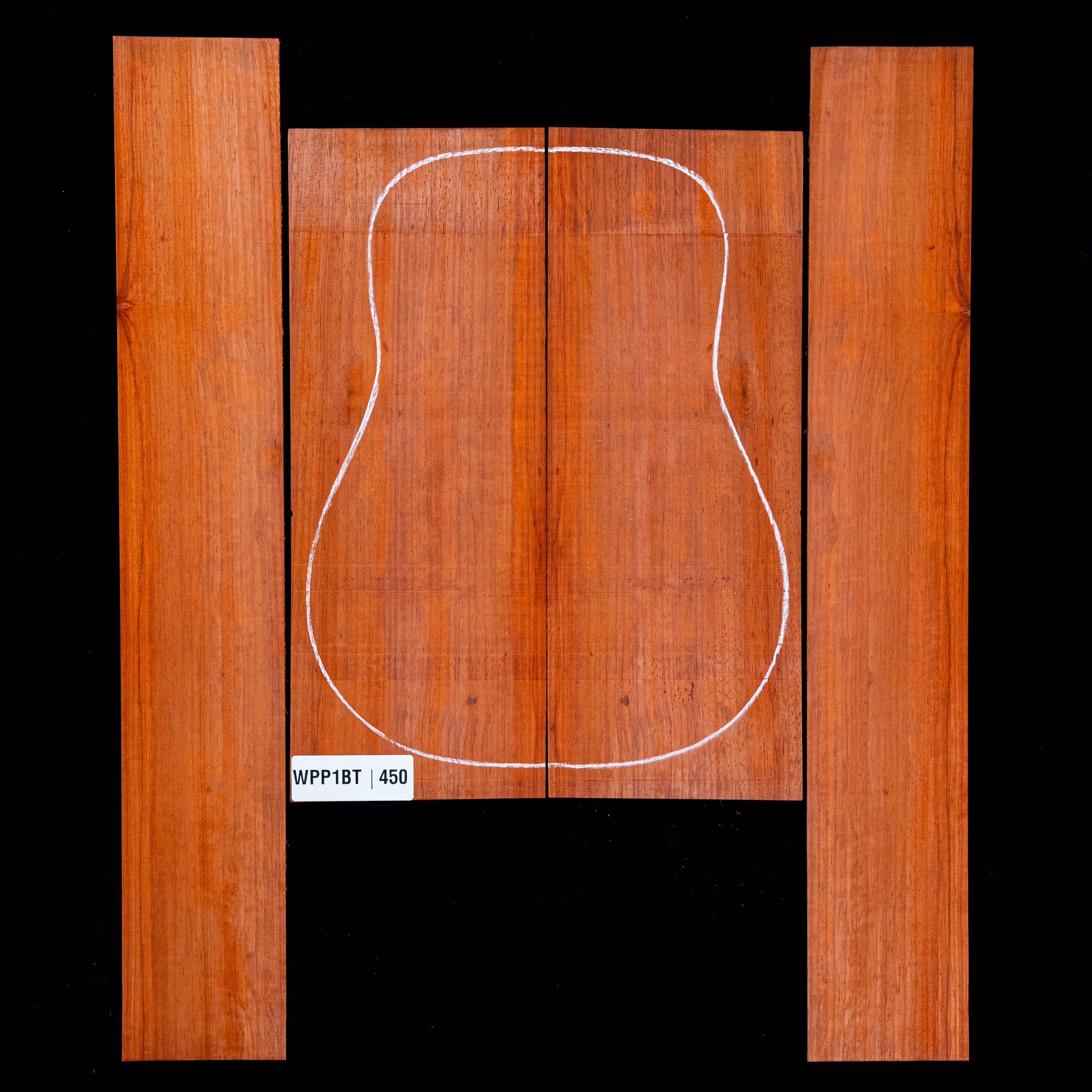 Set de Fondo y Aros de Padauk - 450