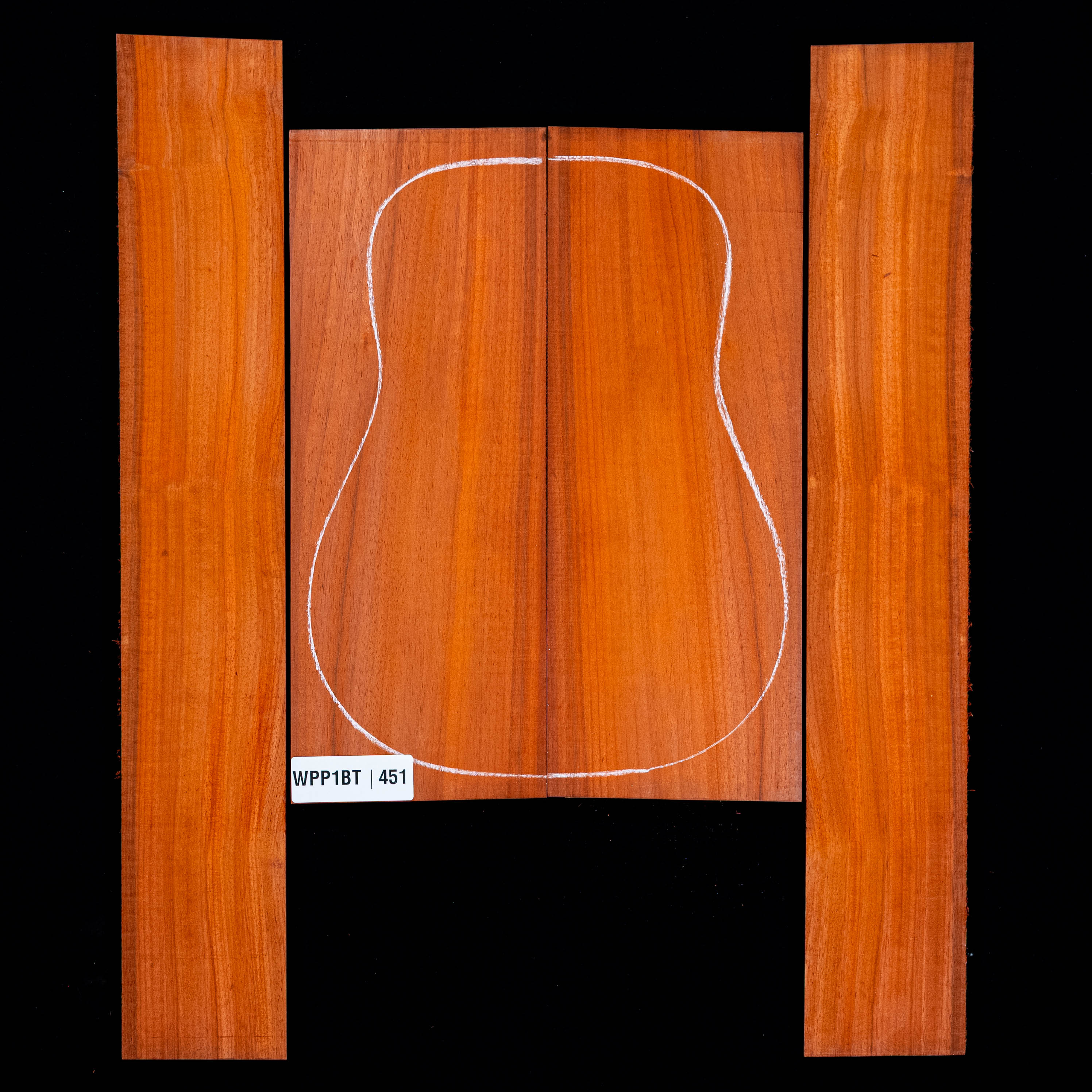 Set de Fondo y Aros de Padauk - 451