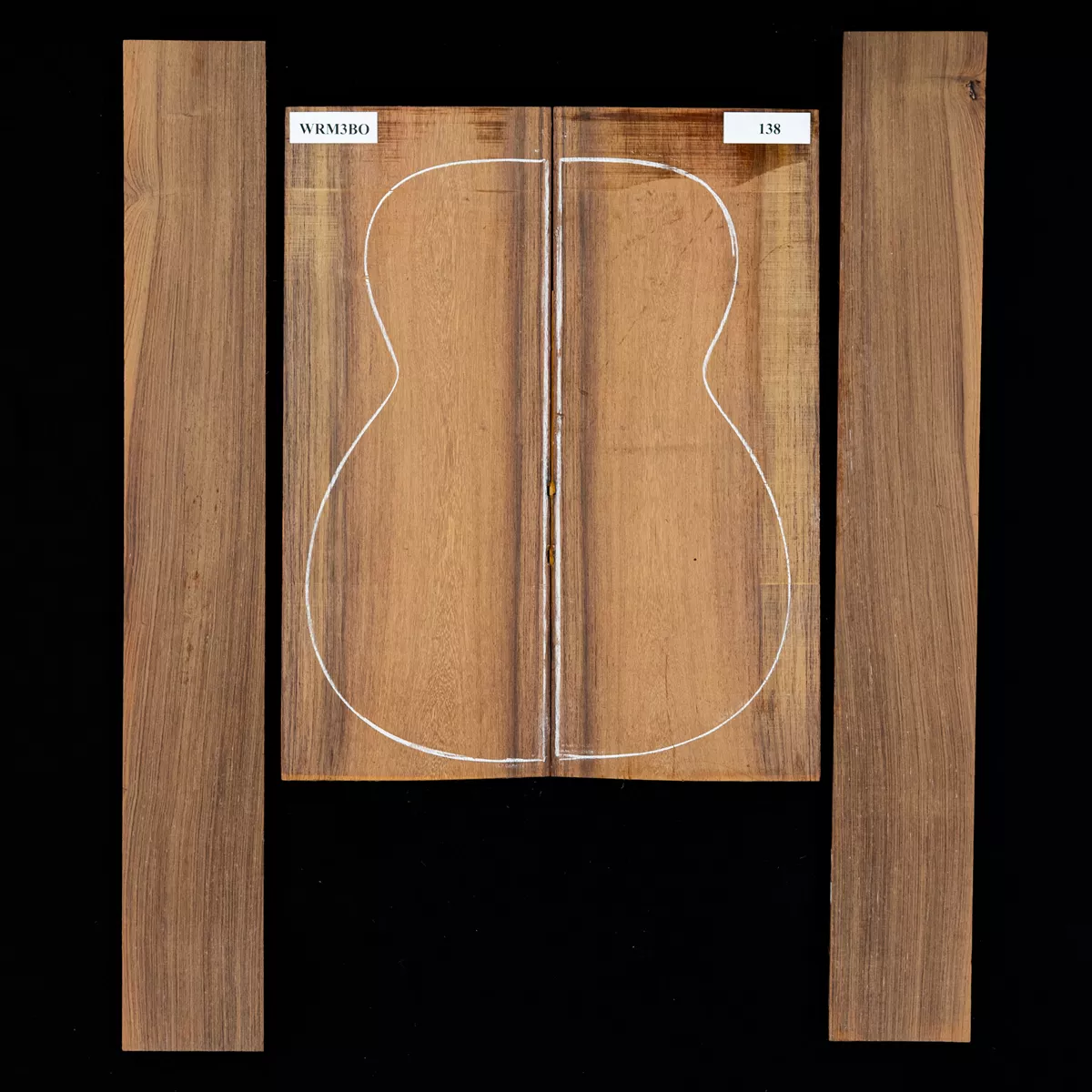 Madagascar Set de fondo y aros de palisandro - 138 Madagascar Set de fondo y aros de palisandro - 138