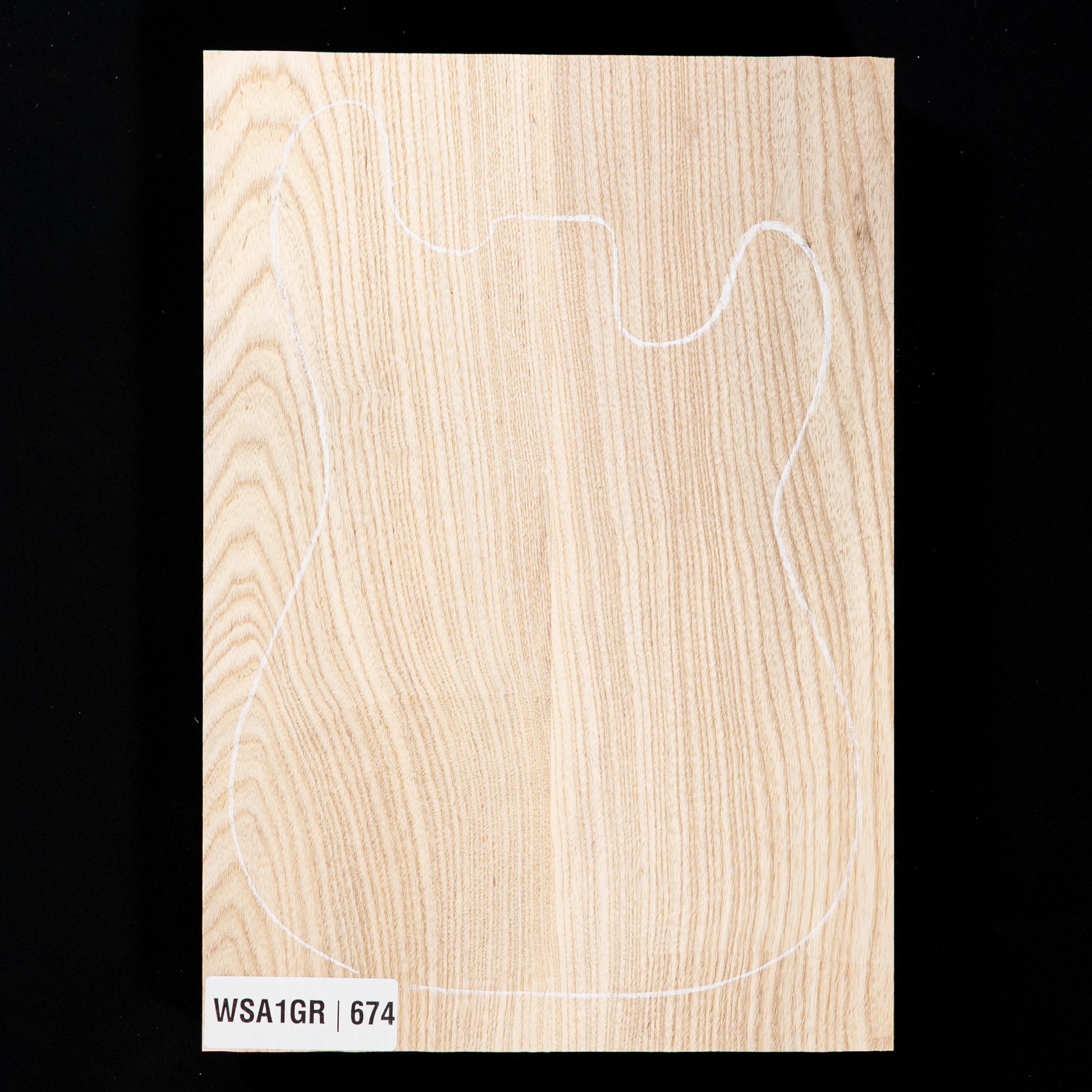 Cuerpo cuerpo en bruto de fresno del pantano, 2 piezas (8,7 lb) - 674