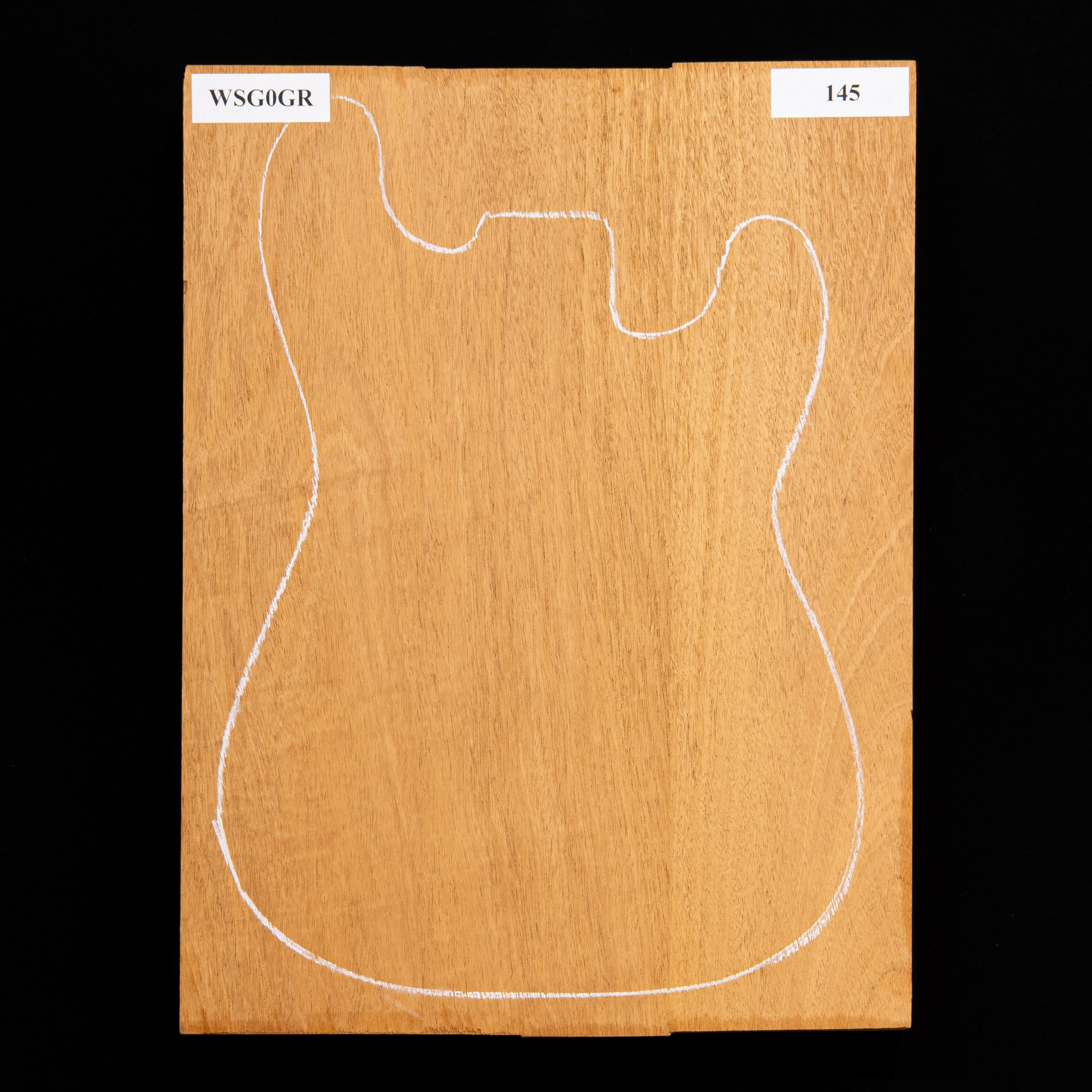 Cuerpo cuerpo en bruto de caoba hondureña, 3-Piece - 145 Cuerpo cuerpo en bruto de caoba hondureña, 3-Piece - 145