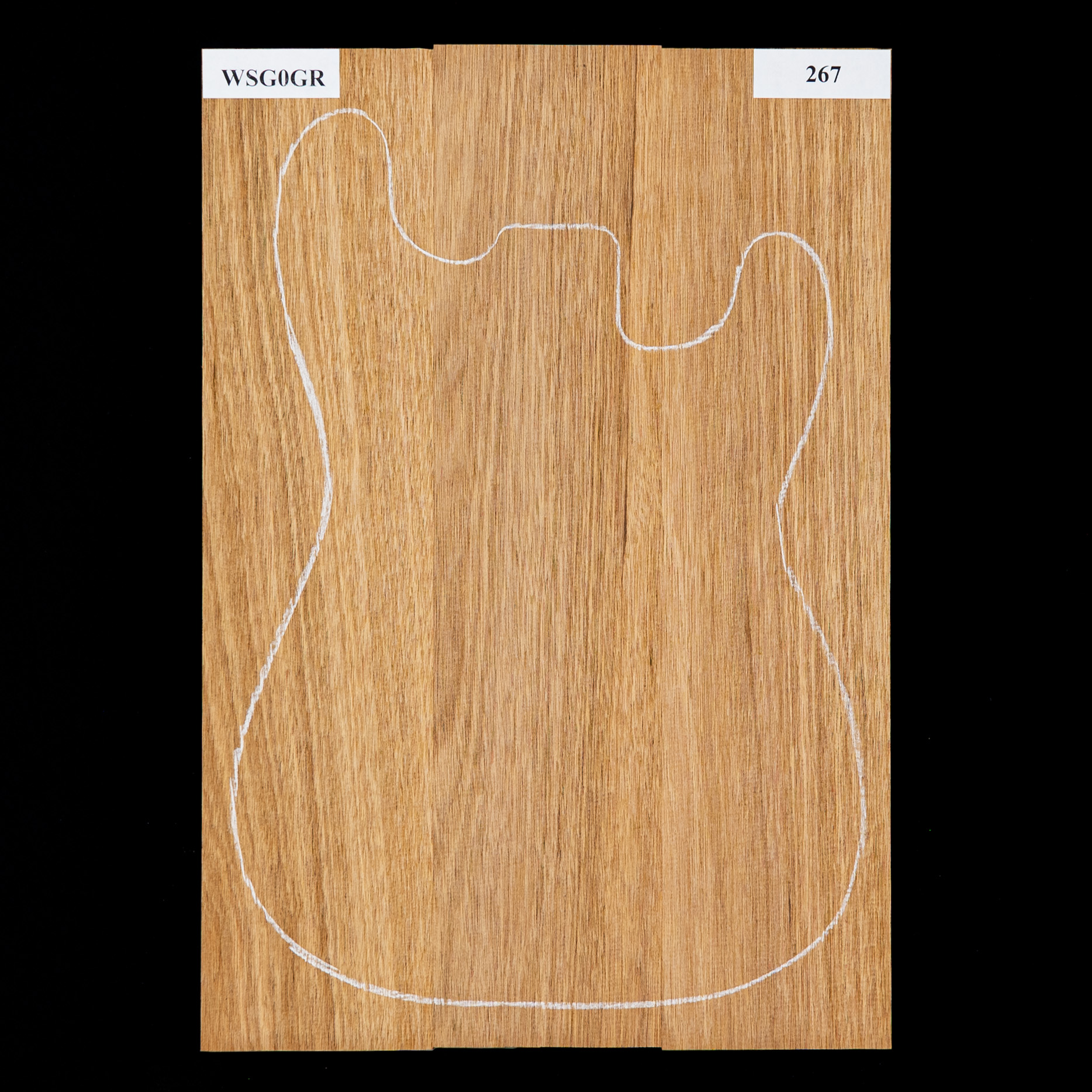 Cuerpo cuerpo en bruto de caoba hondureña, 3-Piece (8,8 lb) - 267 Cuerpo cuerpo en bruto de caoba hondureña, 3-Piece (8,8 lb) - 267