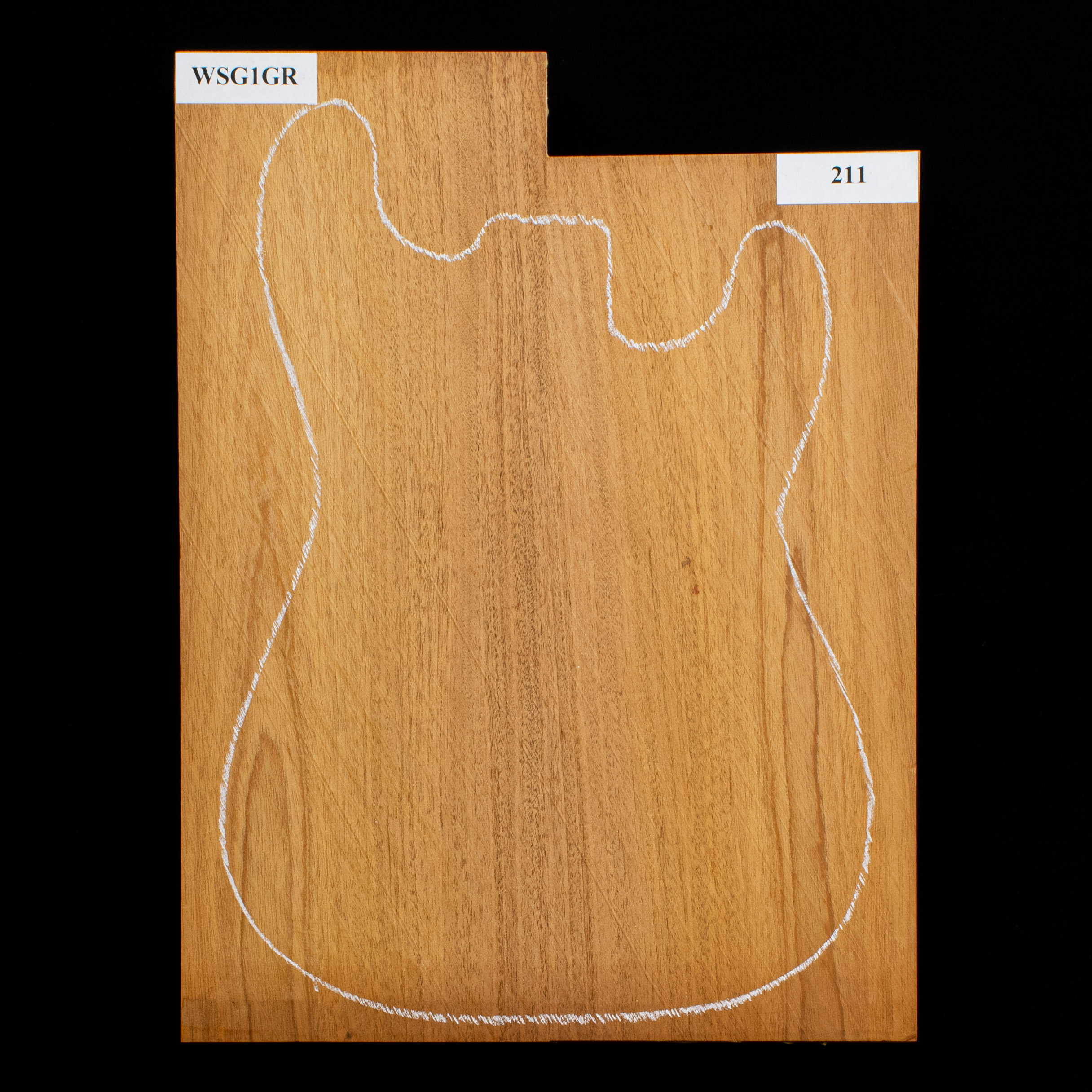 Cuerpo cuerpo en bruto de caoba hondureña, 2-Piece - 211 Cuerpo cuerpo en bruto de caoba hondureña, 2-Piece - 211