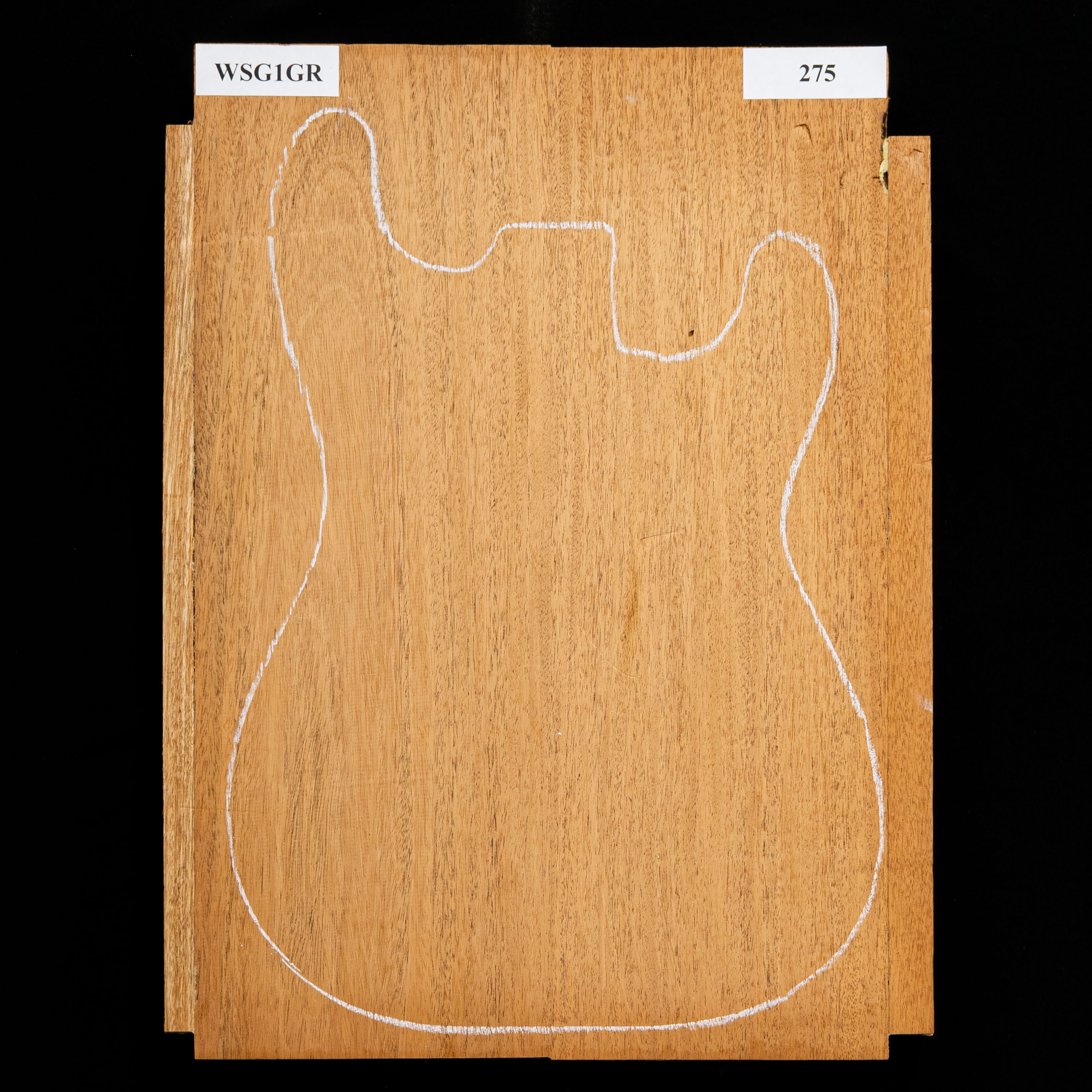 Cuerpo cuerpo en bruto de caoba hondureña, 2-Piece - 275 Cuerpo cuerpo en bruto de caoba hondureña, 2-Piece - 275