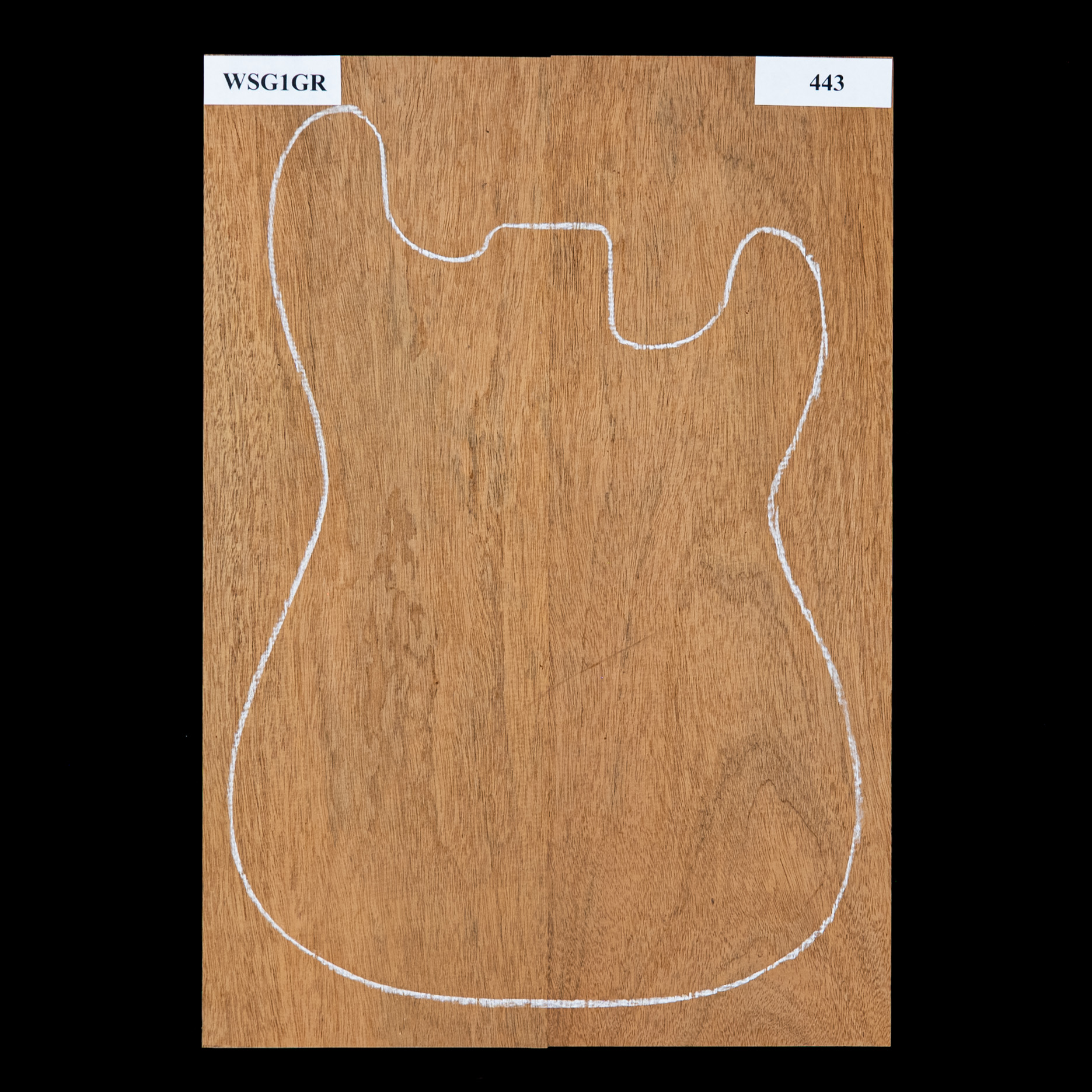 Cuerpo en bruto de caoba hondureña, 2 piezas (10 lb) - 443 Cuerpo en bruto de caoba hondureña, 2 piezas (10 lb) - 443