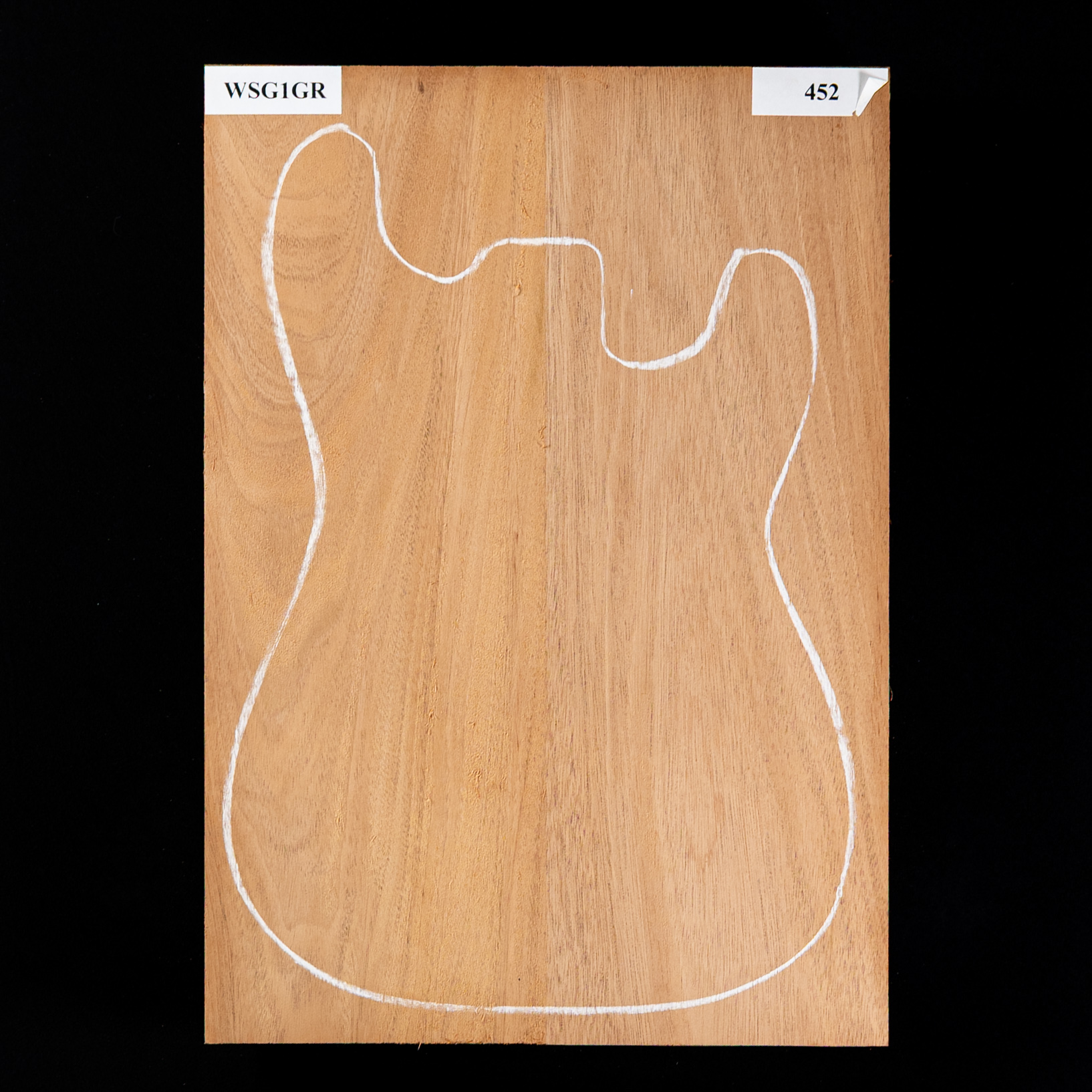 Cuerpo en bruto de caoba hondureña, 2 piezas (10,4 lb) - 452 Cuerpo en bruto de caoba hondureña, 2 piezas (10,4 lb) - 452