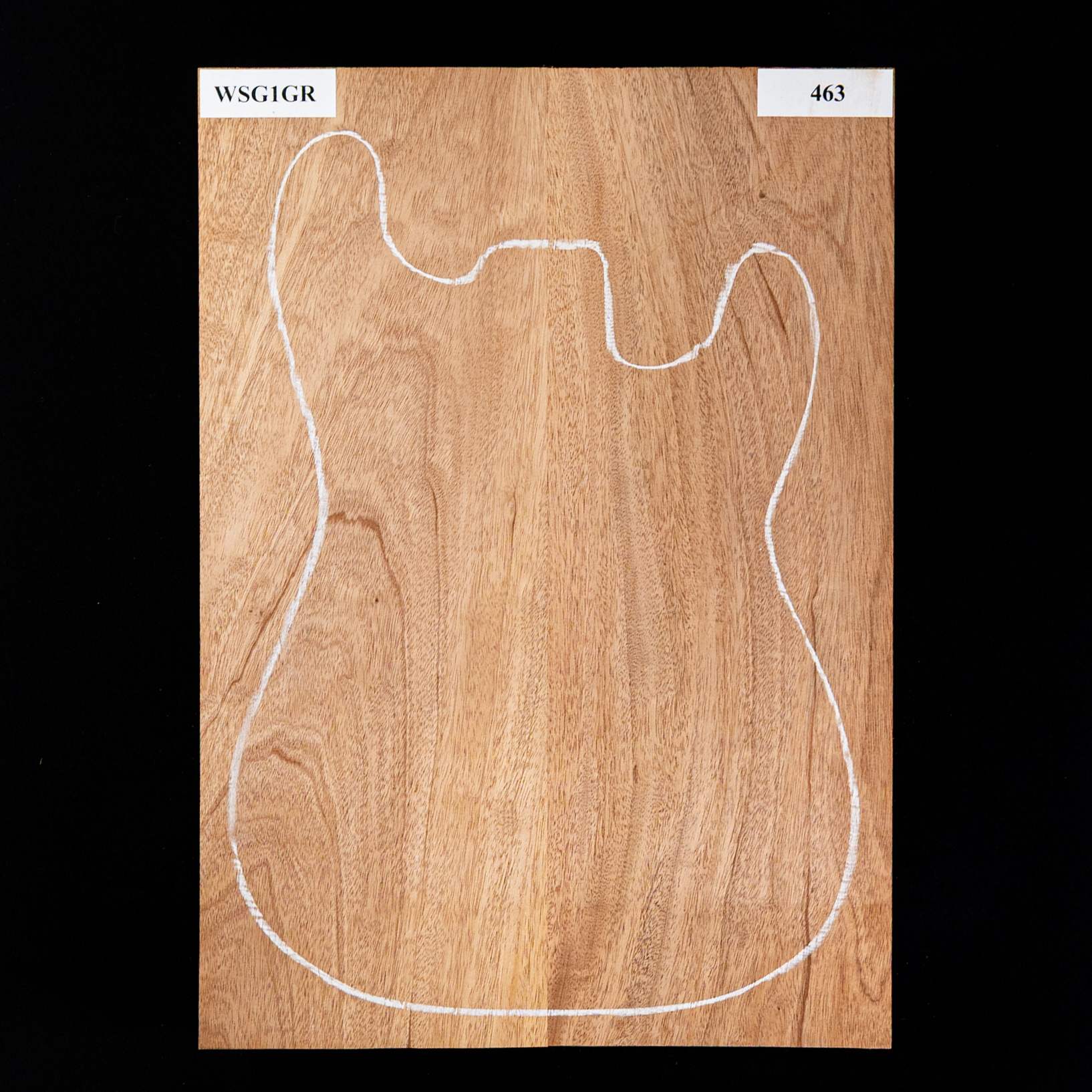 Cuerpo en bruto de caoba hondureña, 2 piezas (11,1 lb) - 463 Cuerpo en bruto de caoba hondureña, 2 piezas (11,1 lb) - 463