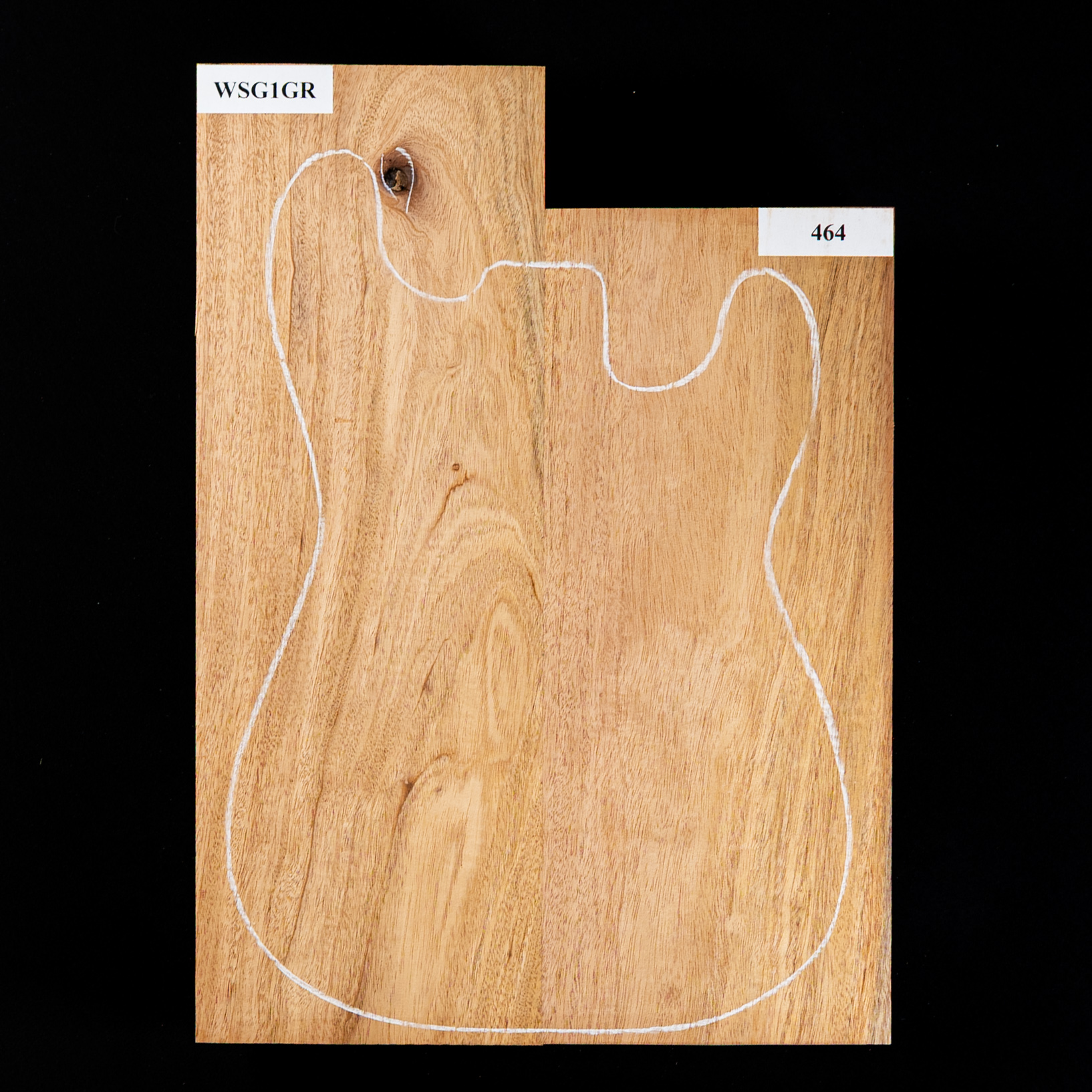 Cuerpo en bruto de caoba hondureña, 2 piezas (9,5 lb) - 464 Cuerpo en bruto de caoba hondureña, 2 piezas (9,5 lb) - 464