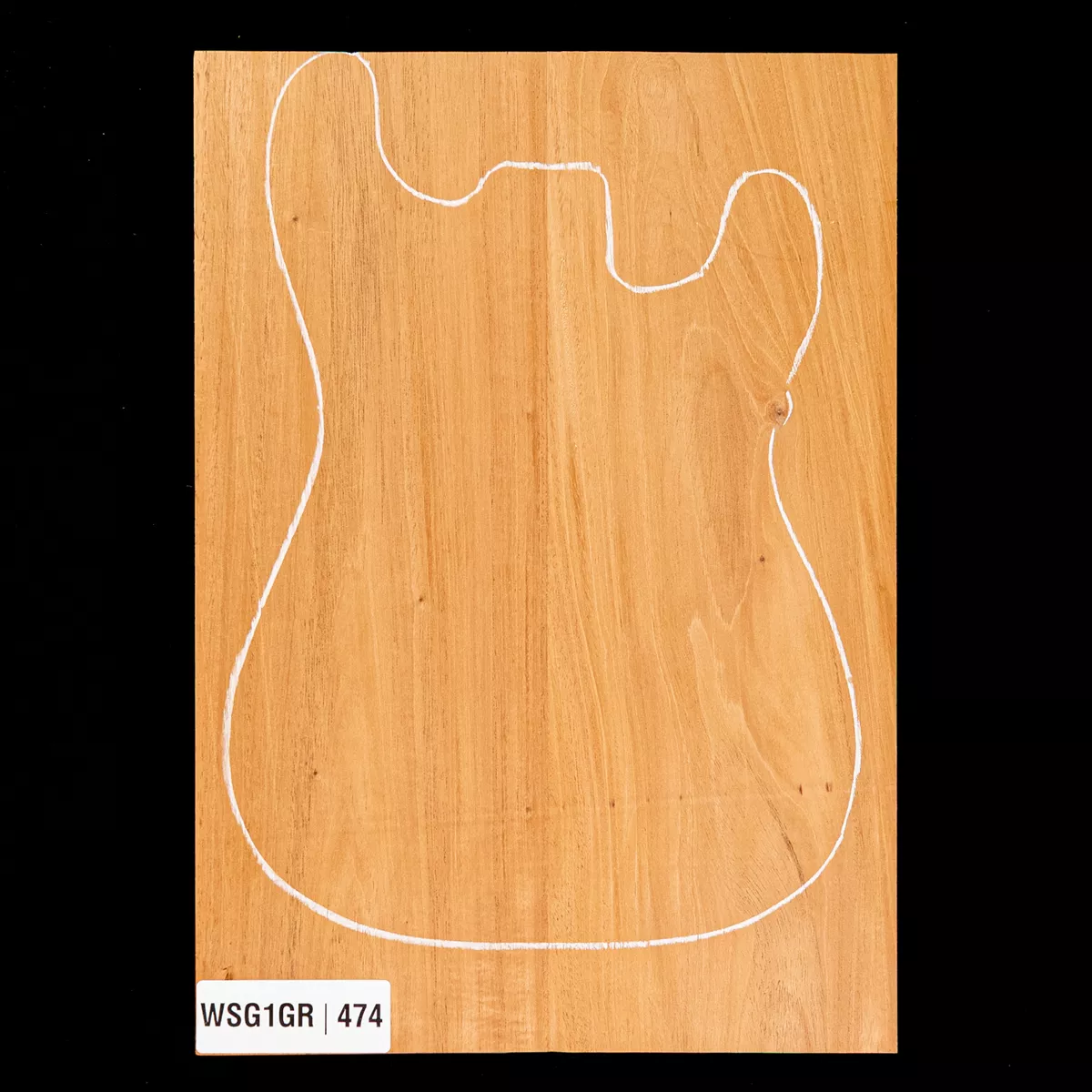 Cuerpo en bruto de caoba hondureña, 2 piezas (10,1 lb) - 474 Cuerpo en bruto de caoba hondureña, 2 piezas (10,1 lb) - 474