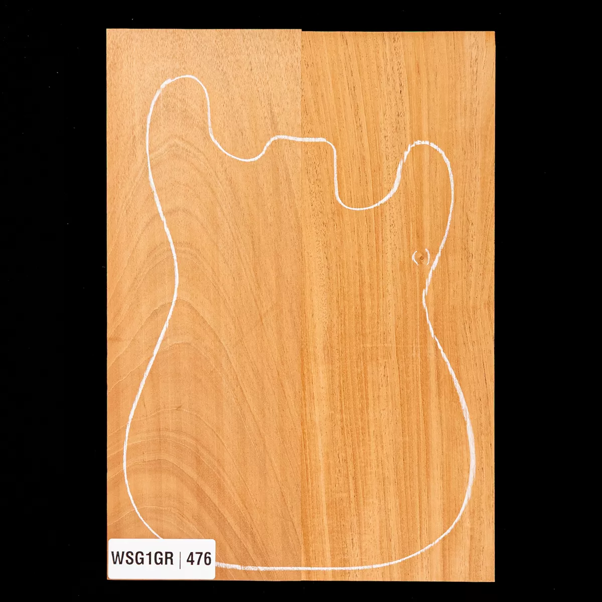 Cuerpo en bruto de caoba hondureña, 2 piezas (10,9 lb) - 476 Cuerpo en bruto de caoba hondureña, 2 piezas (10,9 lb) - 476