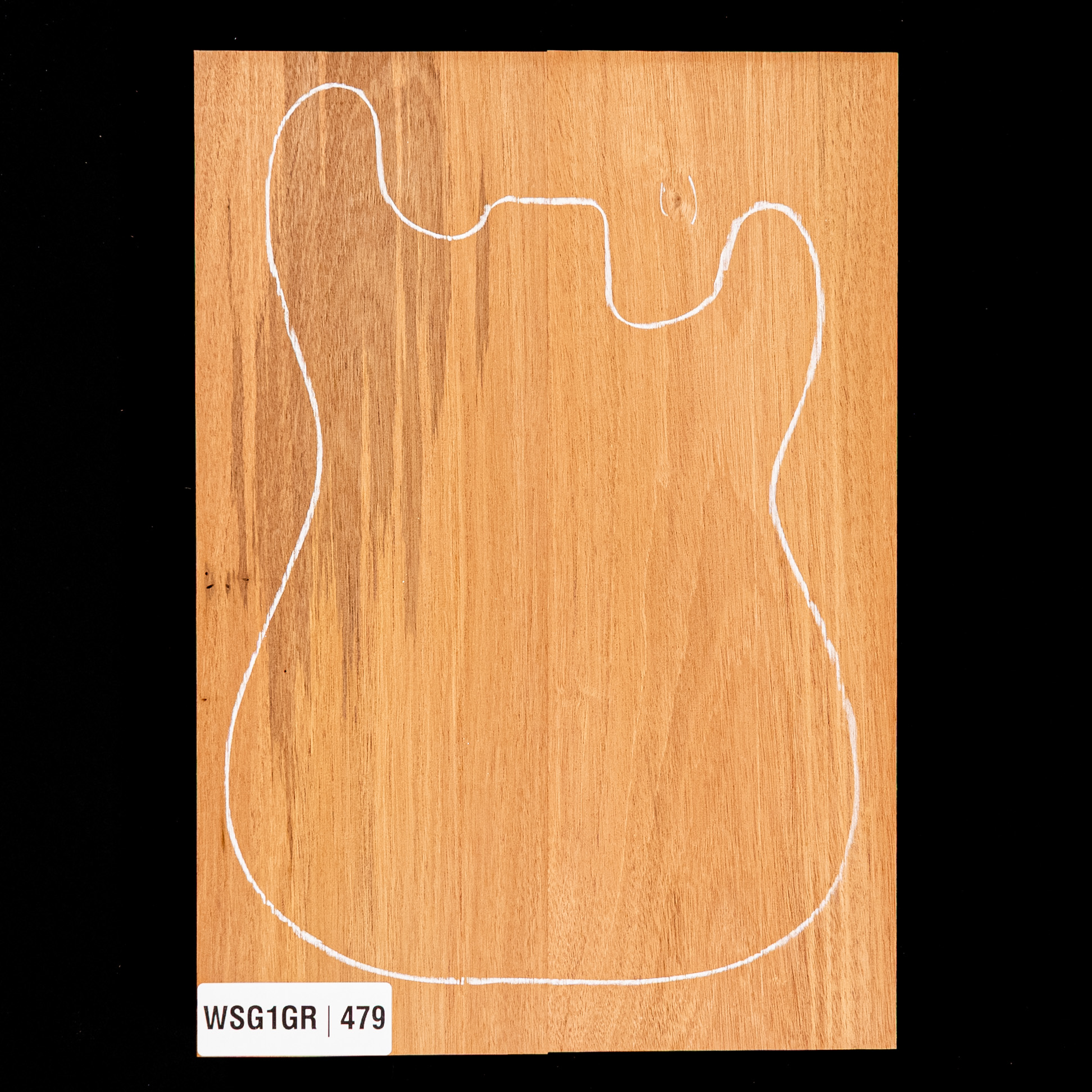 Cuerpo en bruto de caoba hondureña, 2 piezas (10 lb) - 479