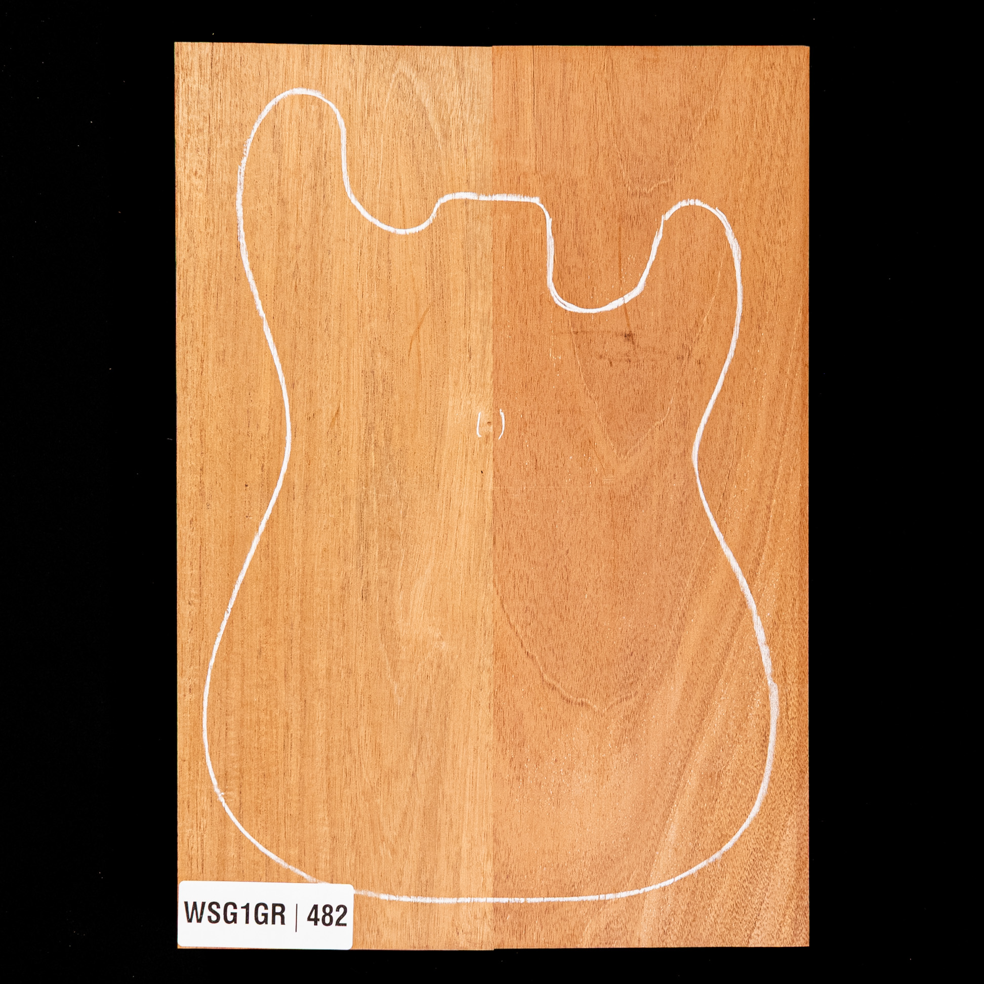 Cuerpo en bruto de caoba hondureña, 2 piezas (12 lb) - 482