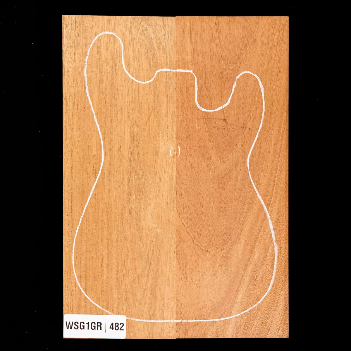 Cuerpo en bruto de caoba hondureña, 2 piezas (12 lb) - 482 Cuerpo en bruto de caoba hondureña, 2 piezas (12 lb) - 482