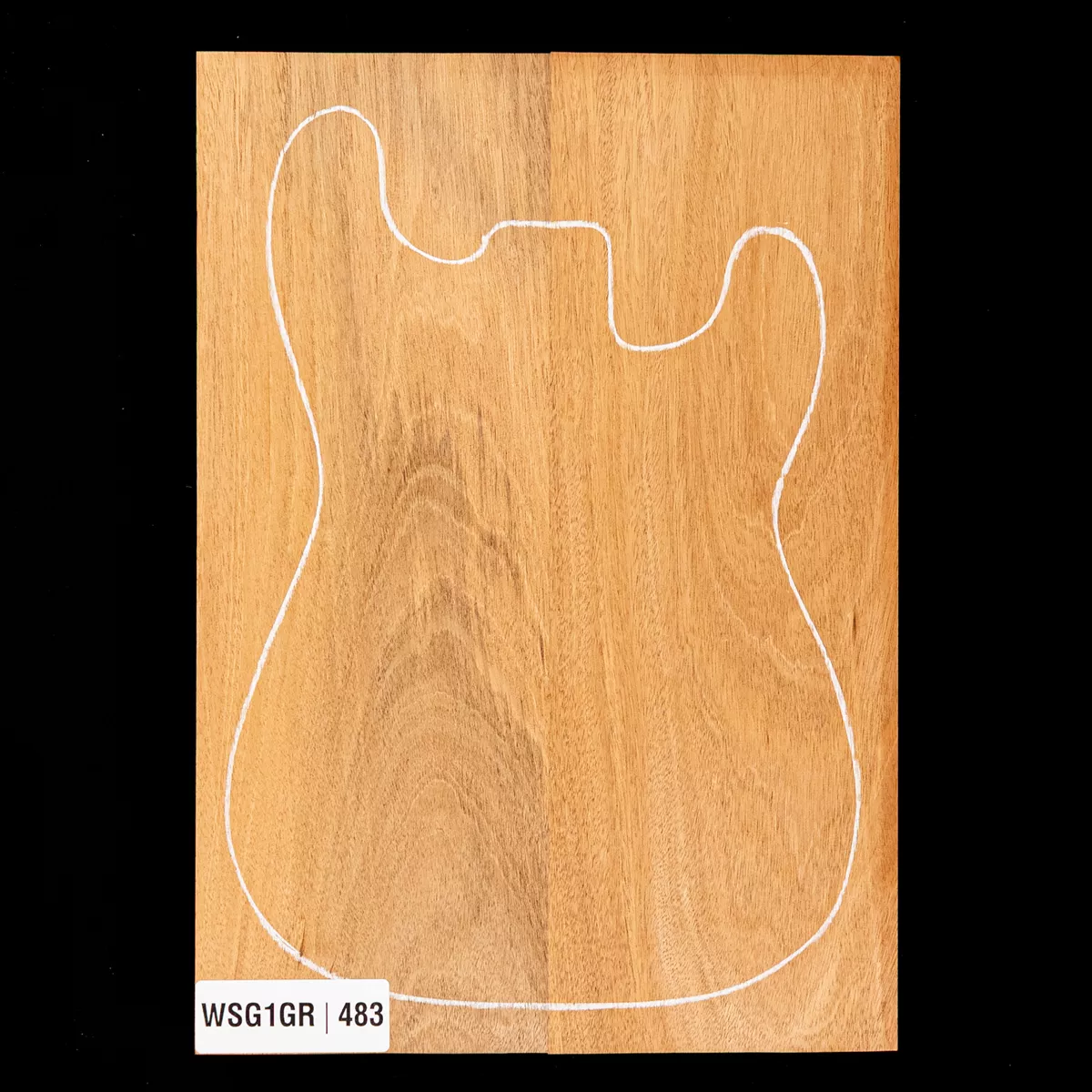 Cuerpo en bruto de caoba hondureña, 2 piezas (11 lb) - 483 Cuerpo en bruto de caoba hondureña, 2 piezas (11 lb) - 483