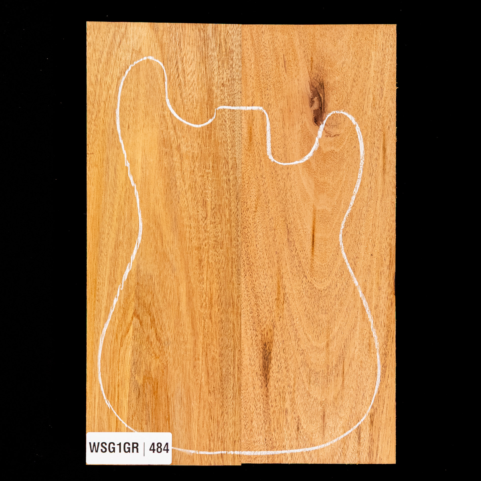 Cuerpo en bruto de caoba hondureña, 2 piezas (10,6 lb) - 484