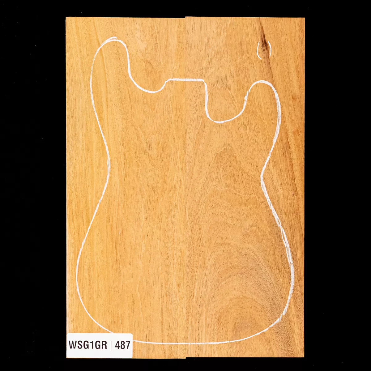 Cuerpo en bruto de caoba hondureña, 2 piezas (10,4 lb) - 487 Cuerpo en bruto de caoba hondureña, 2 piezas (10,4 lb) - 487