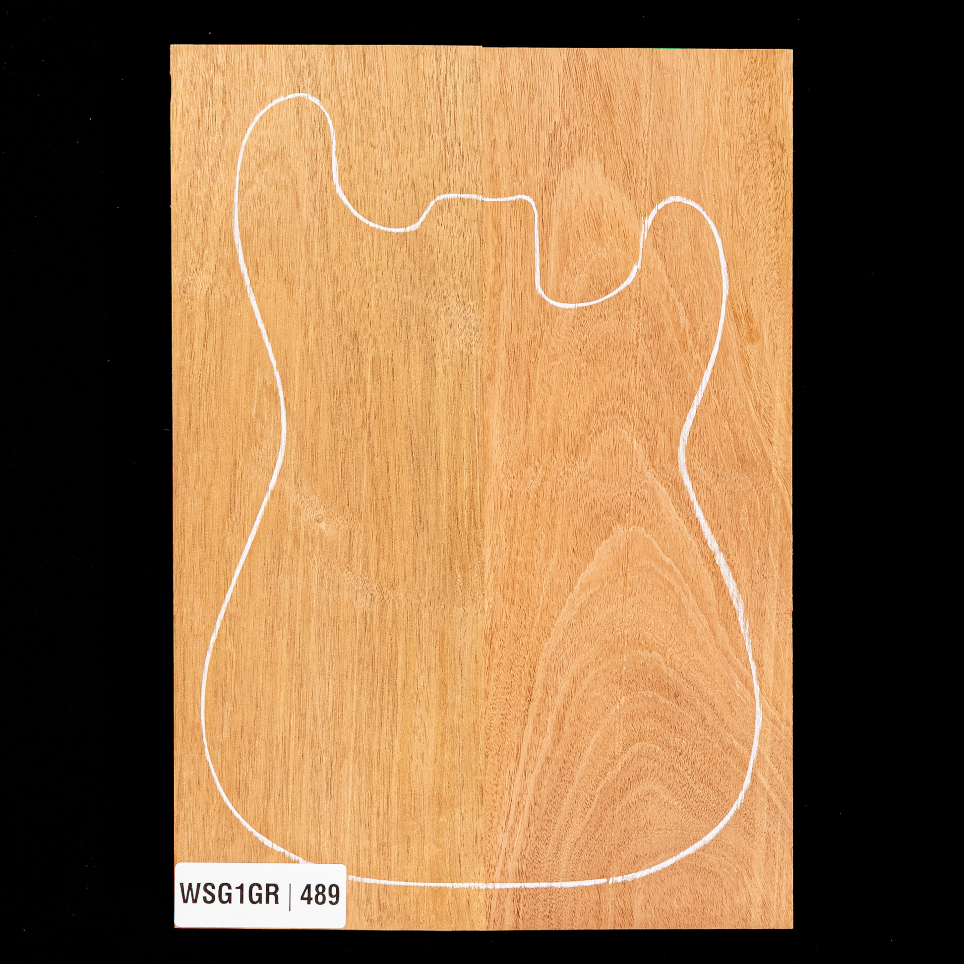 Cuerpo en bruto de caoba hondureña, 2 piezas (11,8 lb) - 489