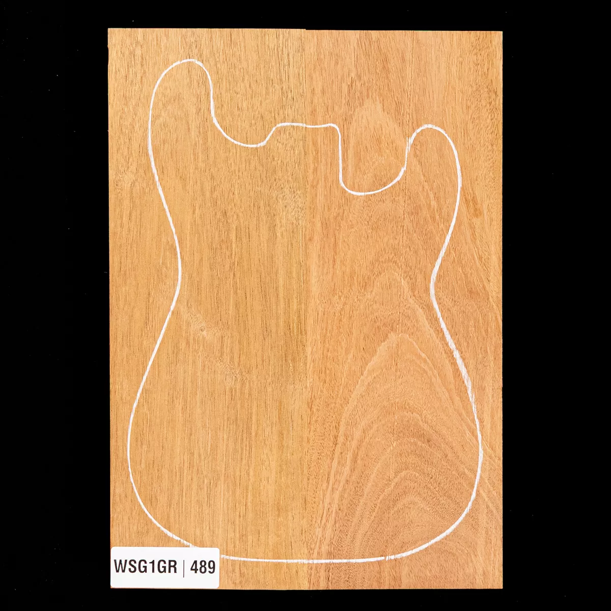 Cuerpo en bruto de caoba hondureña, 2 piezas (11,8 lb) - 489 Cuerpo en bruto de caoba hondureña, 2 piezas (11,8 lb) - 489