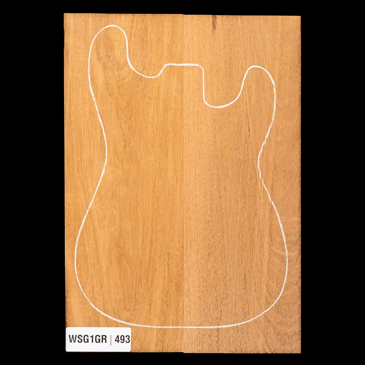 Cuerpo en bruto de caoba hondureña, 2 piezas (9,9 lb) - 493 Cuerpo en bruto de caoba hondureña, 2 piezas (9,9 lb) - 493