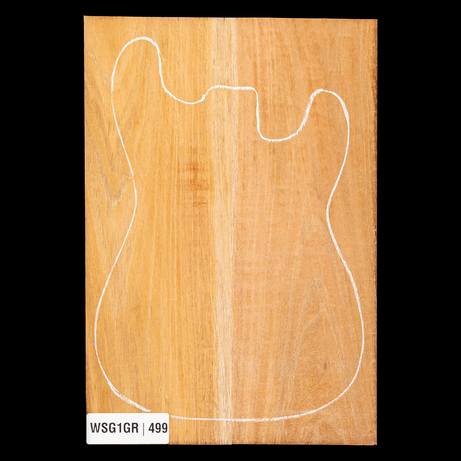 Cuerpo en bruto de caoba hondureña, 2&nbsp;piezas (9,9&nbsp;lb) - 499