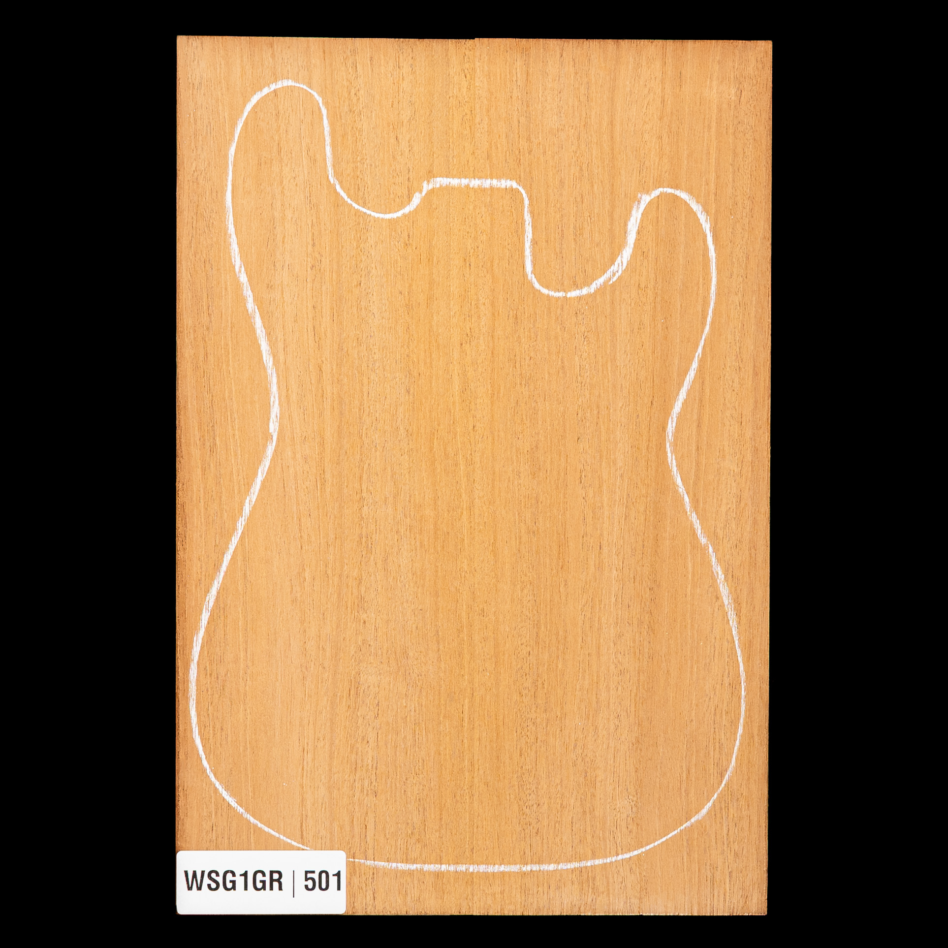 Cuerpo en bruto de caoba hondureña, 2 piezas (9,9 lb) - 501 Cuerpo en bruto de caoba hondureña, 2 piezas (9,9 lb) - 501