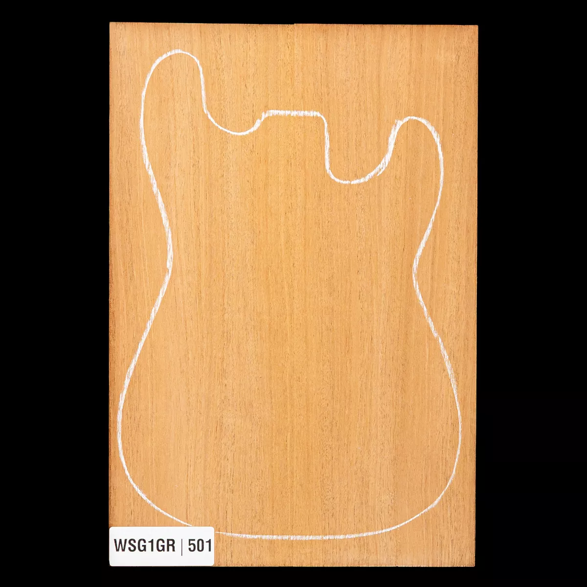 Cuerpo en bruto de caoba hondureña, 2 piezas (9,9 lb) - 501 Cuerpo en bruto de caoba hondureña, 2 piezas (9,9 lb) - 501