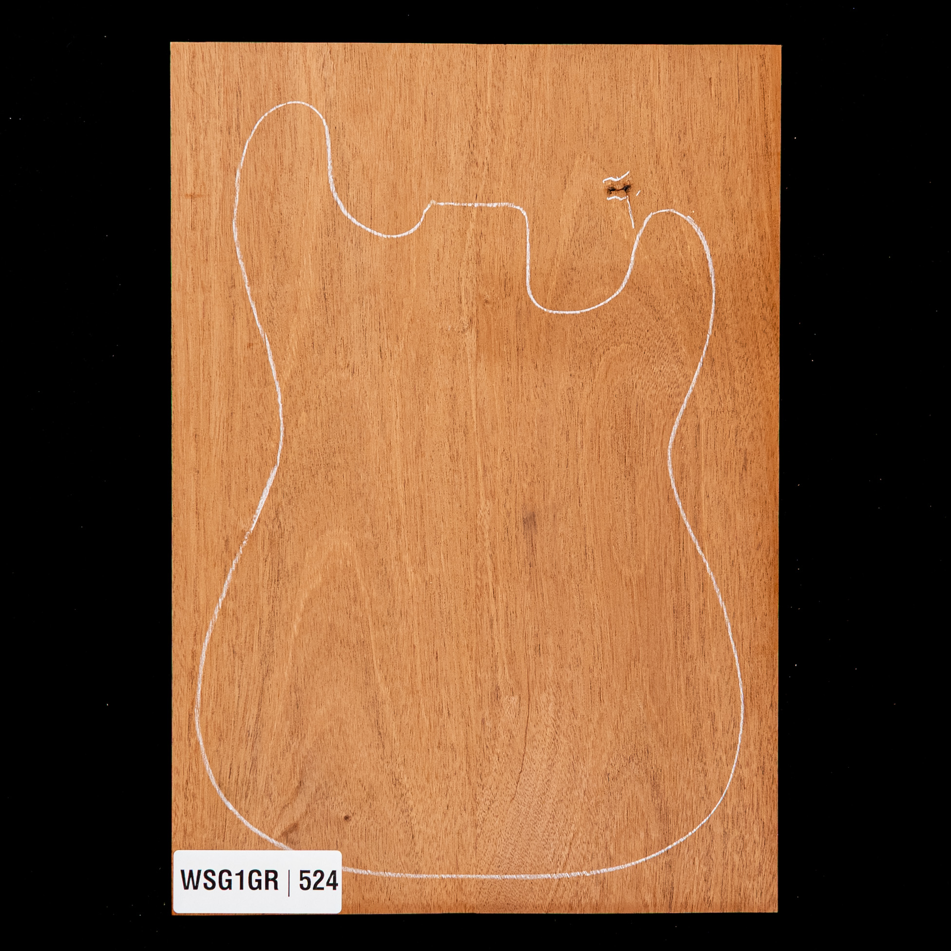 Honduran Mahogany Body Blank, 2-Piece (11.8 lb) - 524