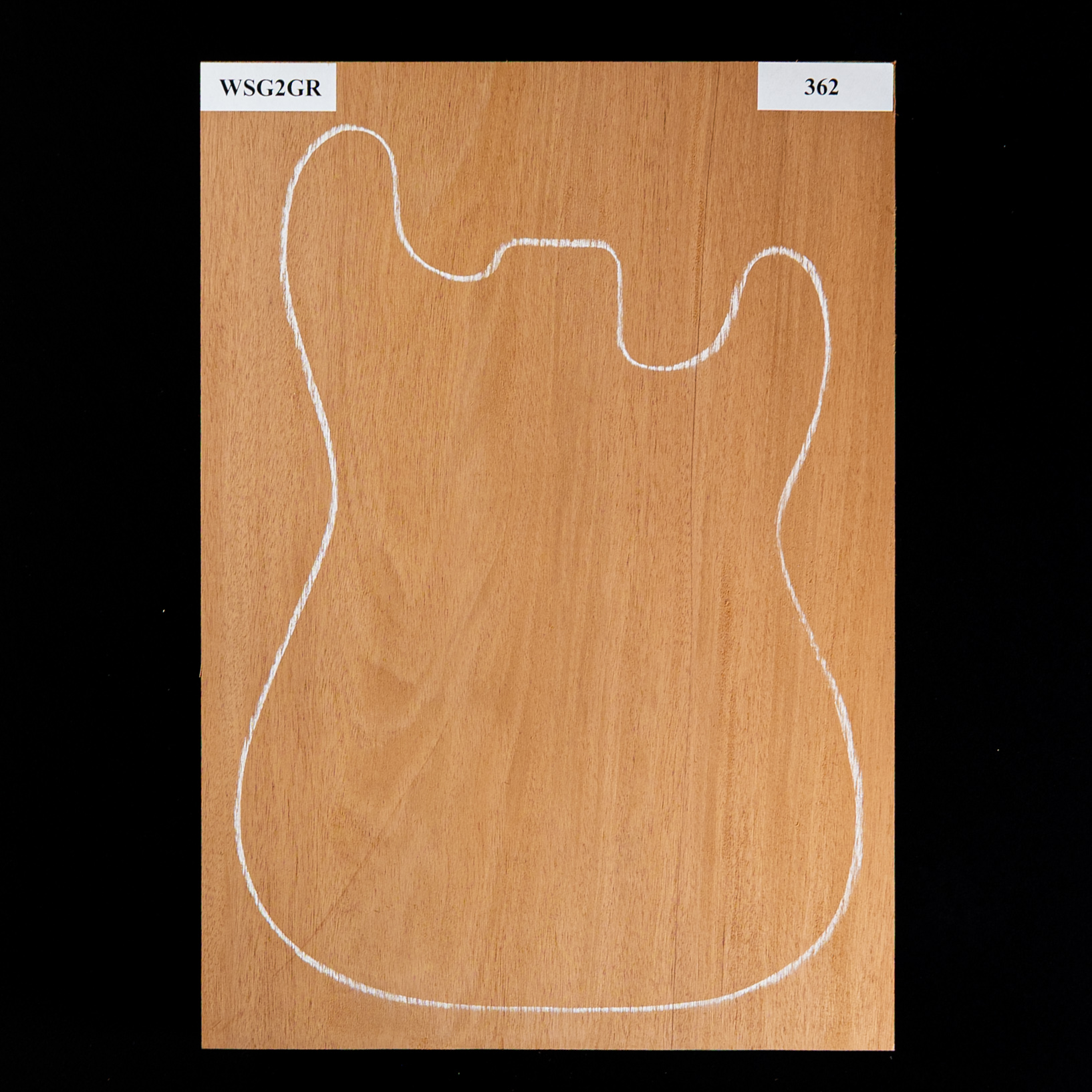 Cuerpo en bruto de caoba hondureña, 1 pieza (11 lb) - 362 Cuerpo en bruto de caoba hondureña, 1 pieza (11 lb) - 362