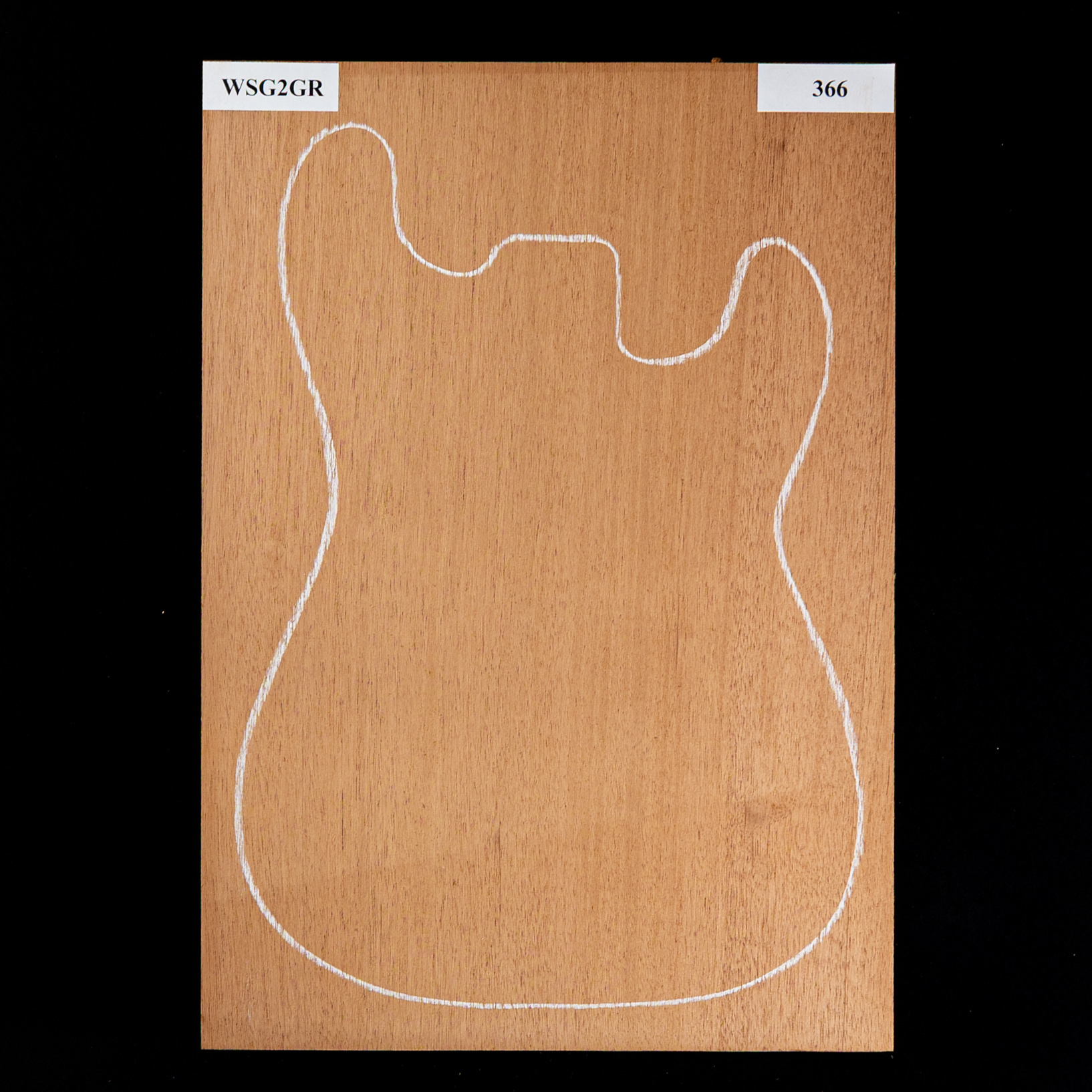 Cuerpo en bruto de caoba hondureña, 1 pieza (11,1 lb) - 366 Cuerpo en bruto de caoba hondureña, 1 pieza (11,1 lb) - 366