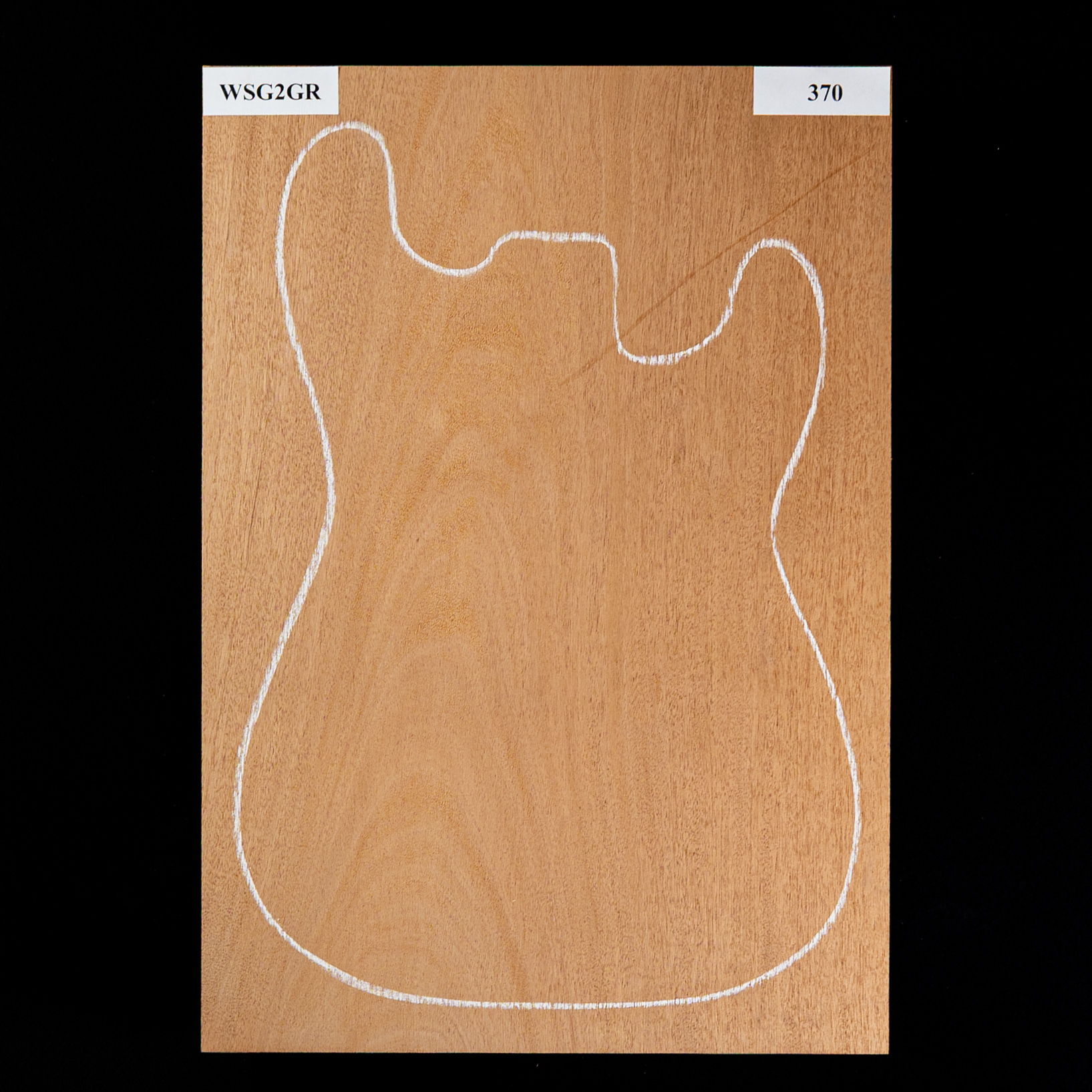 Cuerpo en bruto de caoba hondureña, 1 pieza (11,2 lb) - 370 Cuerpo en bruto de caoba hondureña, 1 pieza (11,2 lb) - 370